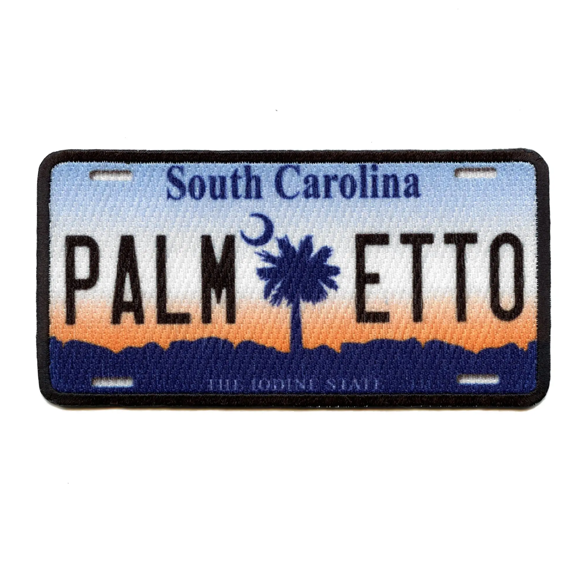 South Carolina License Plate Patch Iodine State Travel Sublimated Iron On