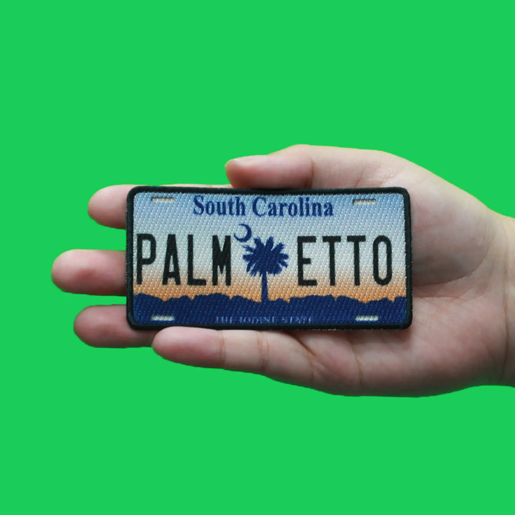 South Carolina License Plate Patch Iodine State Travel Sublimated Iron On - Image 2