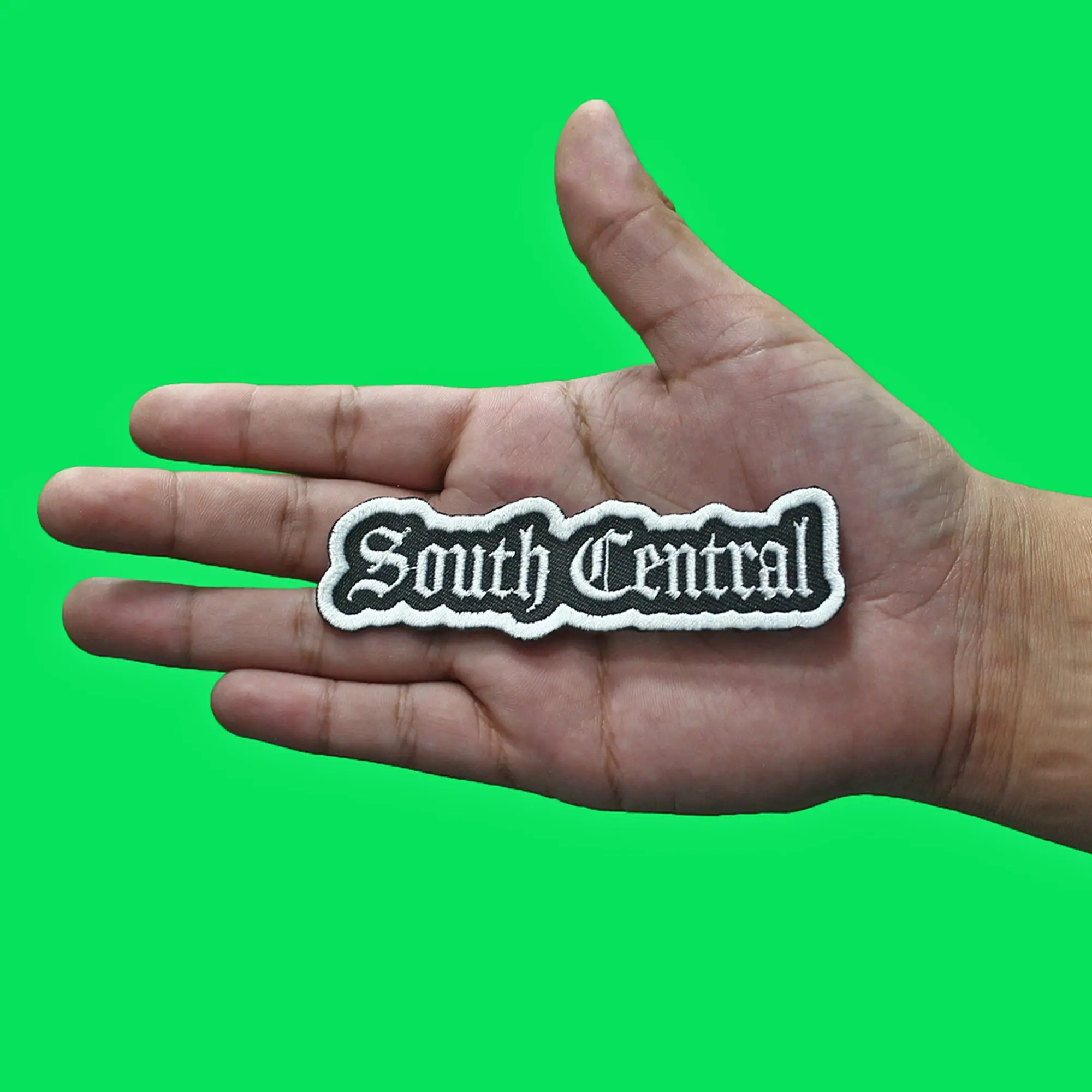 South Central Old English Patch Los Angeles California Embroidered Iron On - Image 2