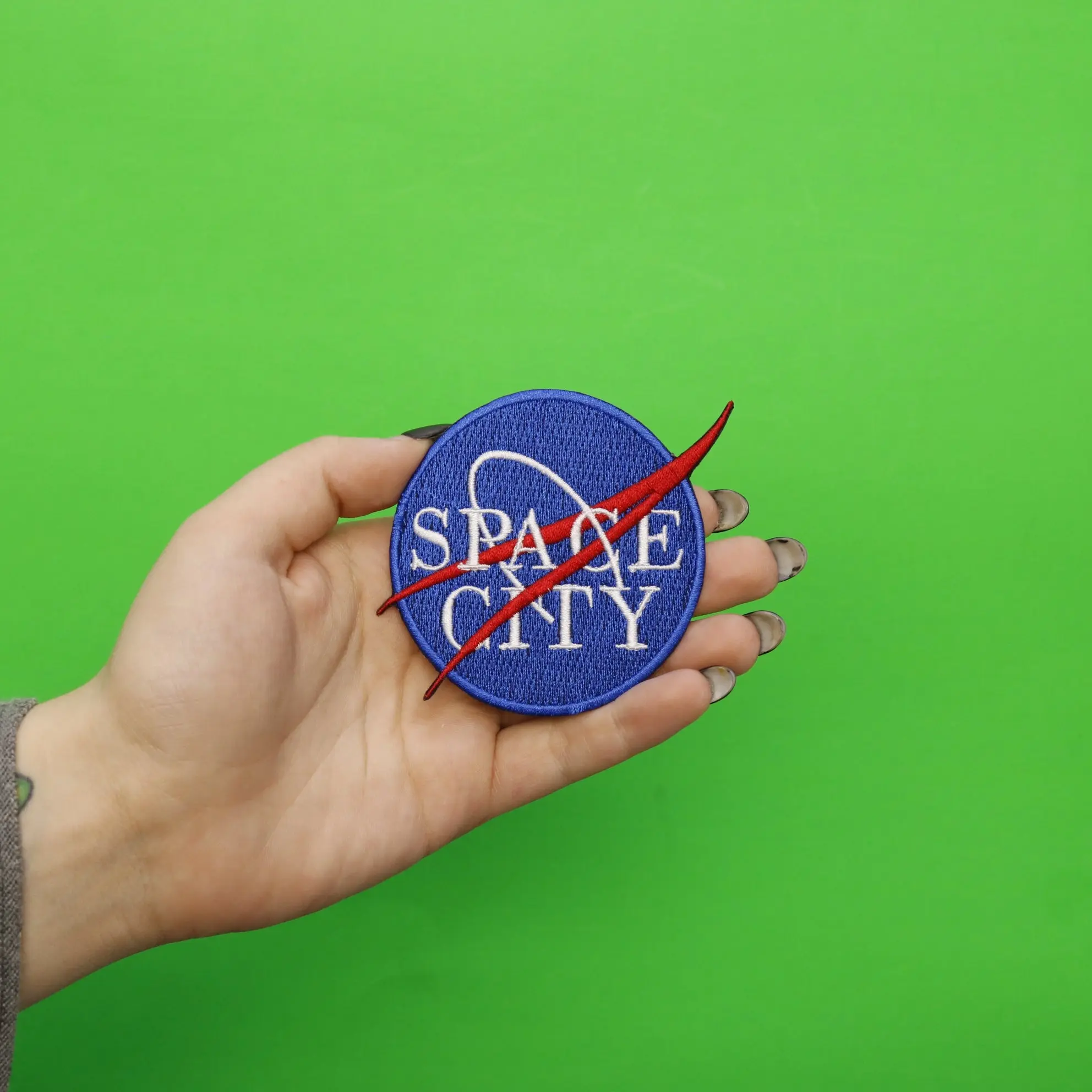 Space City Logo Iron On Patch - Image 3