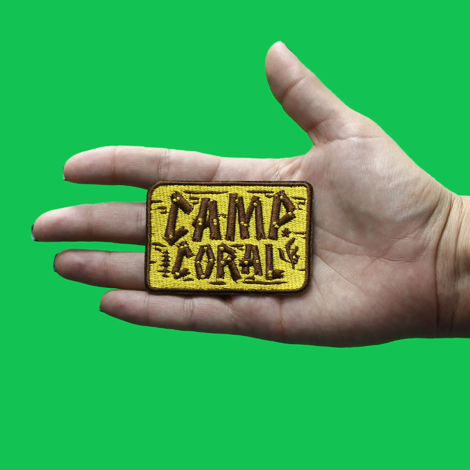 Spongebob Squarepants Camp Coral Patch Funny Kids Television Embroidered Iron On - Image 3
