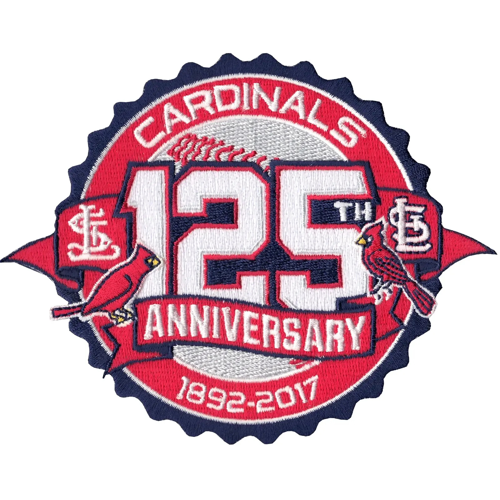 St. Louis Cardinals 125th Team Anniversary Jersey Patch