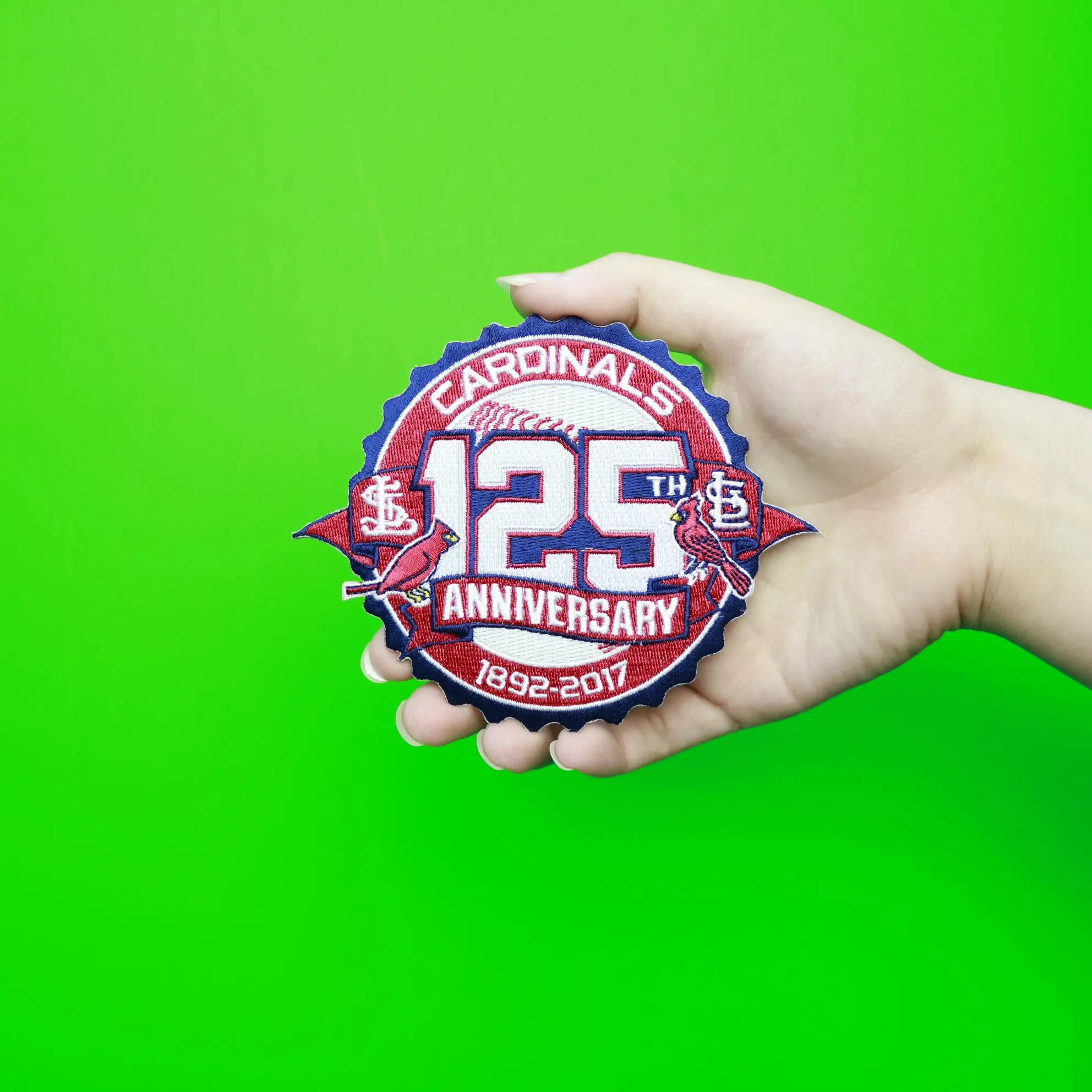 St. Louis Cardinals 125th Team Anniversary Jersey Patch - Image 2