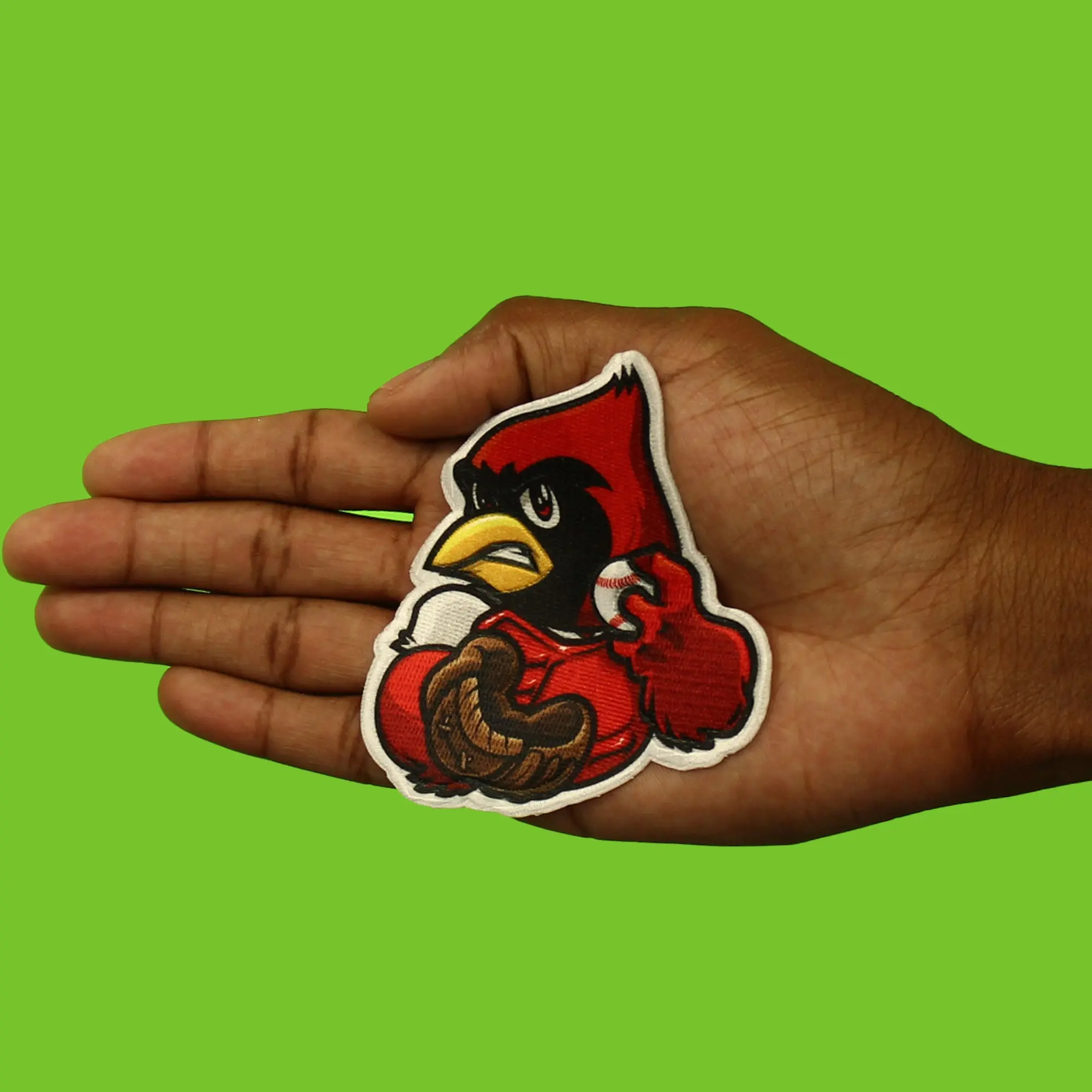 St. Louis Missouri Mascot PhotoPatch Baseball Red Bird Parody Embroidery Iron On - Image 2