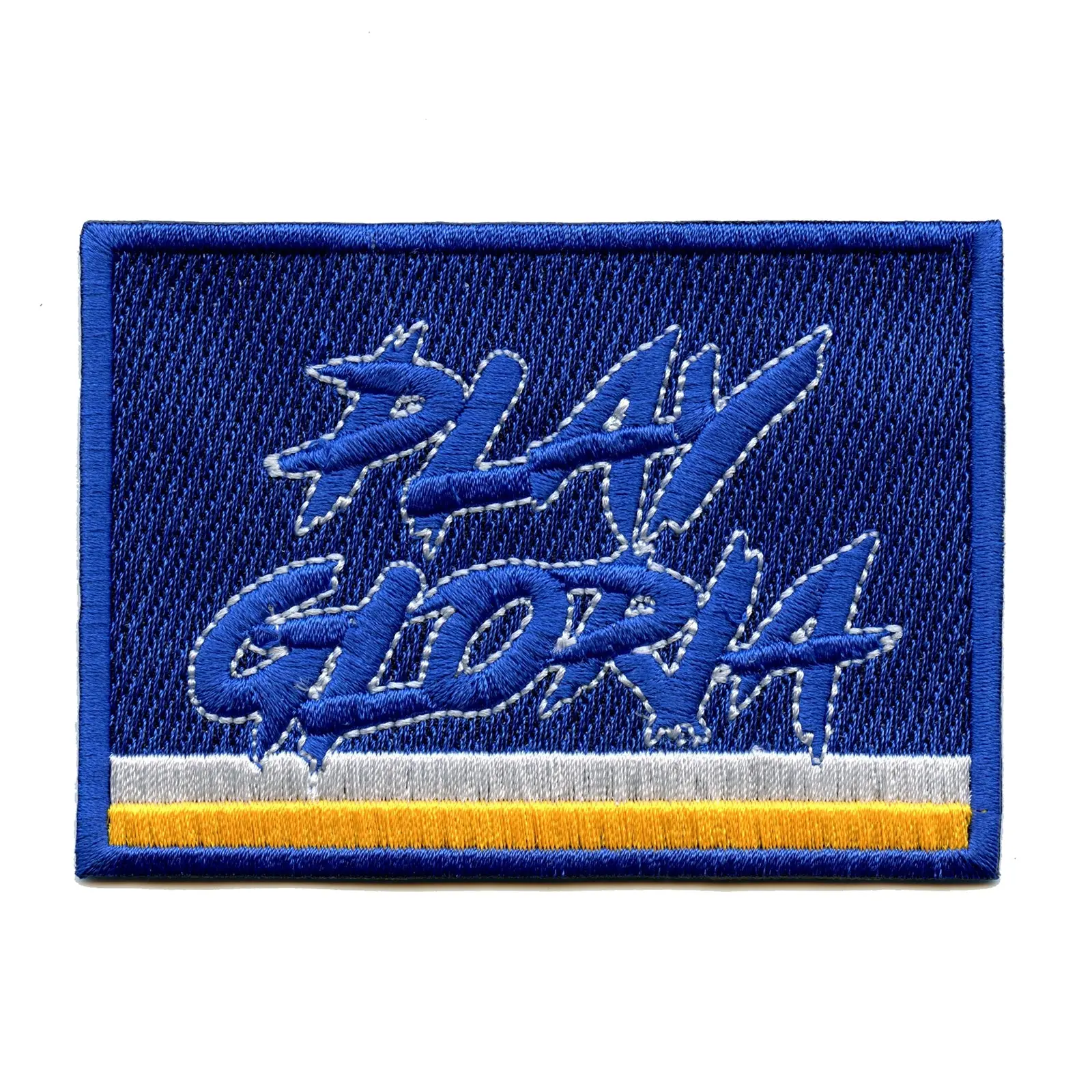 St Louis 'Play Gloria' Hockey Embroidered Iron-on Patch