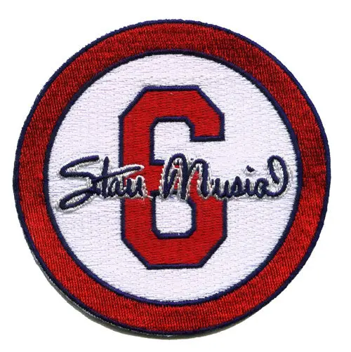 Stan 'The Man' Musial #6 St Louis Cardinals Memorial White Sleeve Patch (2013)