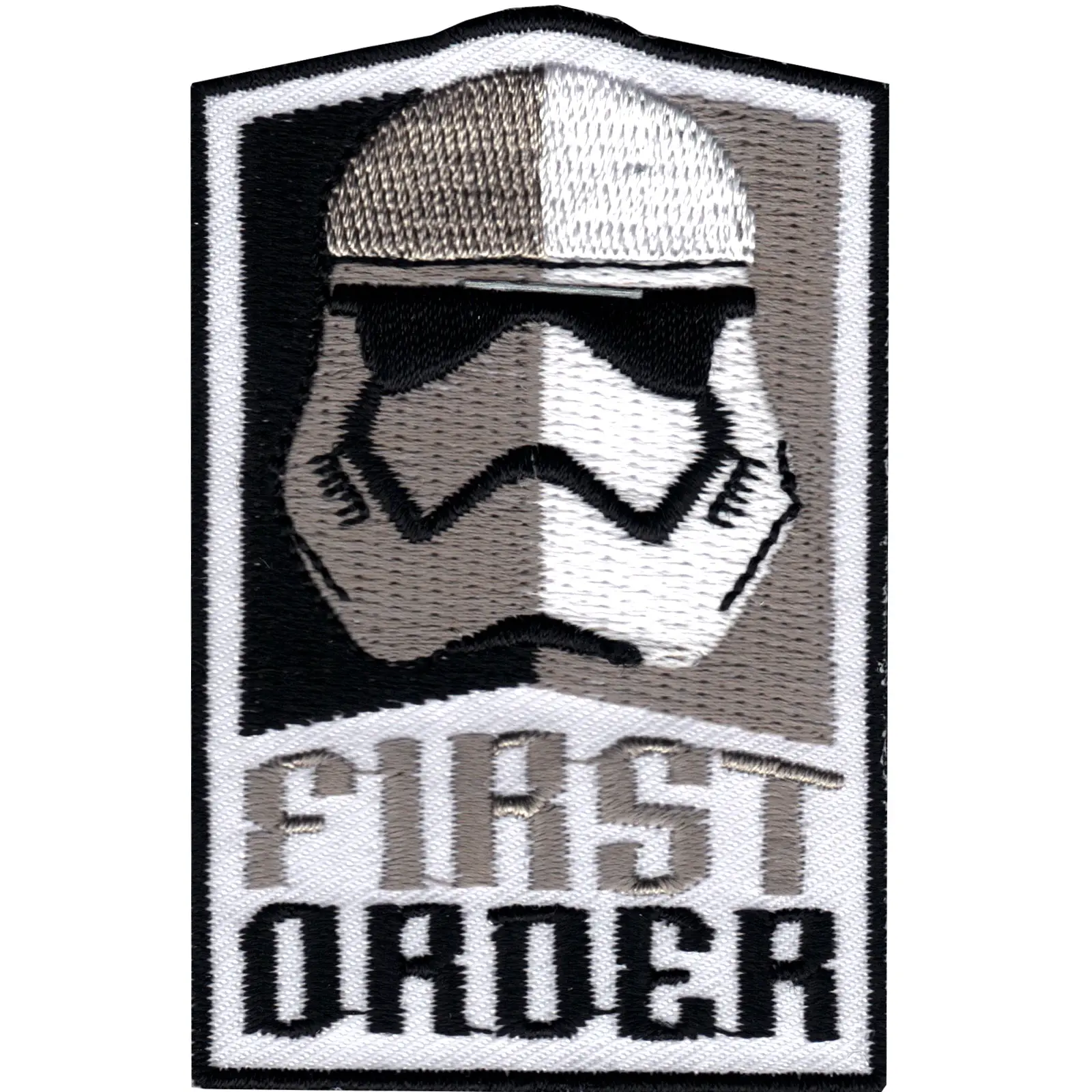 Star Wars Stormtrooper Helmet 'First Order' Iron On Patch
