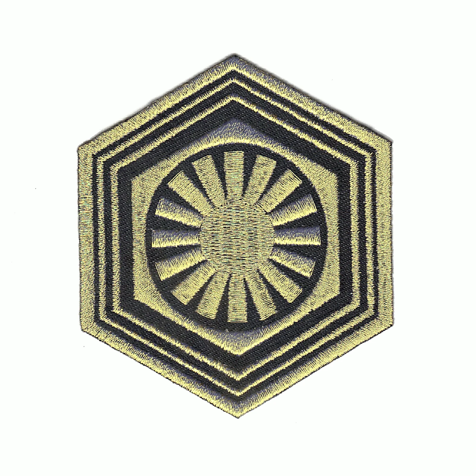 Star Wars The Last Golden First Order Logo Iron On Patch