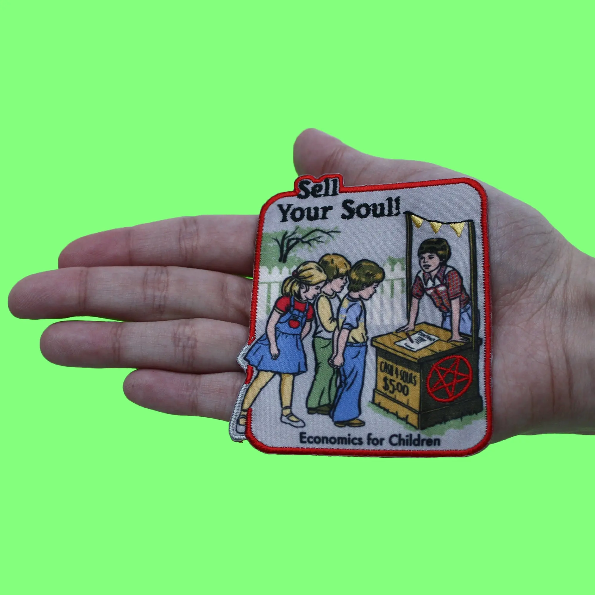 Steven Rhodes Sell Your Soul Stand Patch Economics For Children Sublimated Embroidery Iron On - Image 2