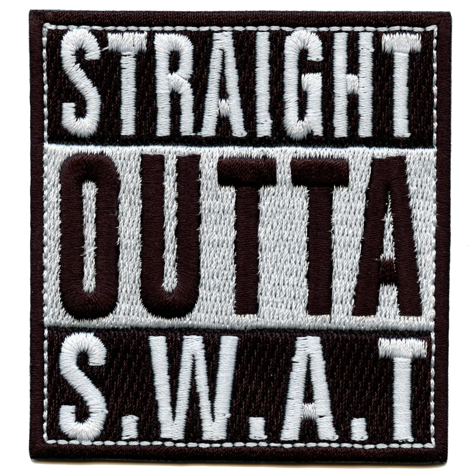 Straight Outta S.W.A.T Alief Texas Embroidered Iron On Patch