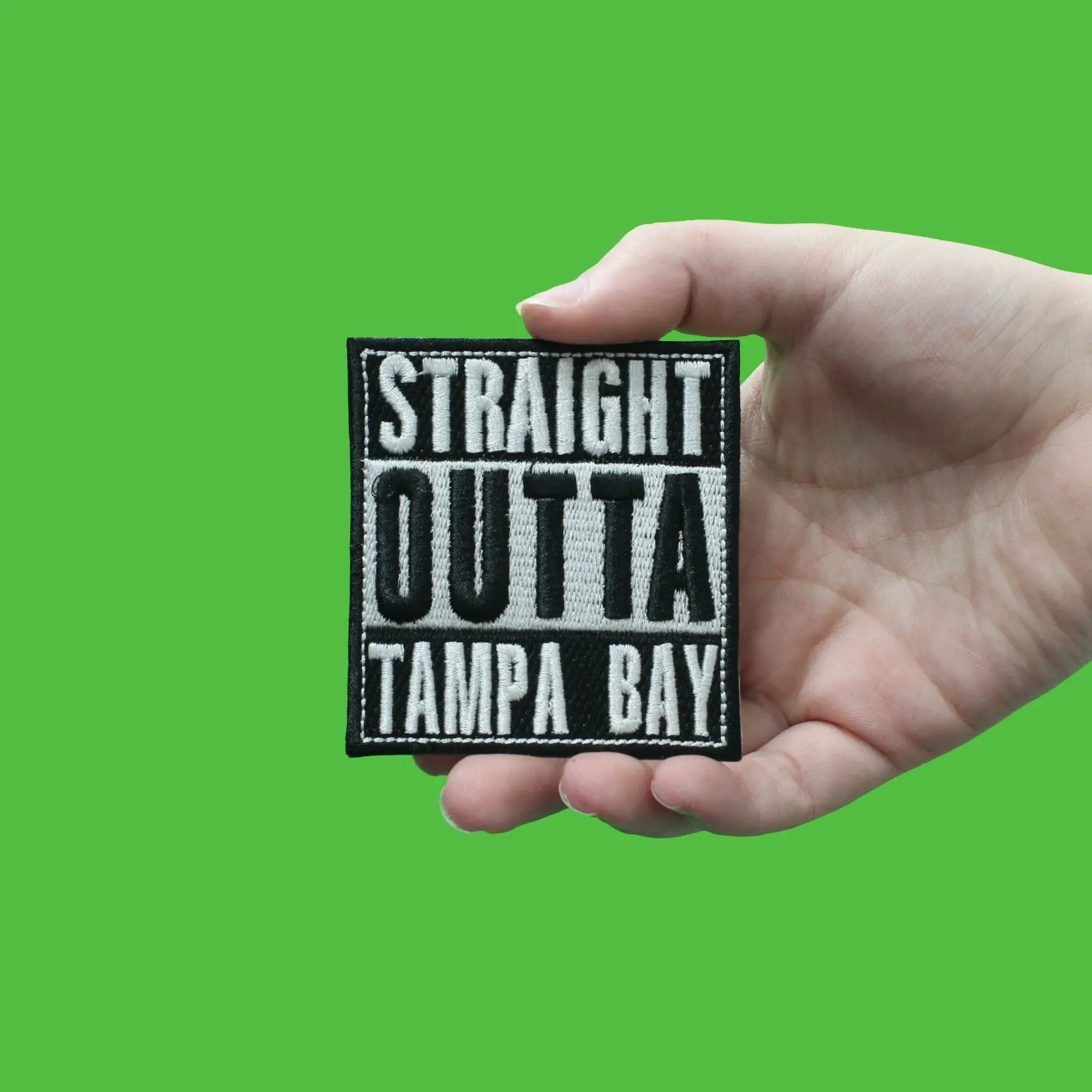 Straight Outta Tampa Bay Embroidered Iron On Patch - Image 2