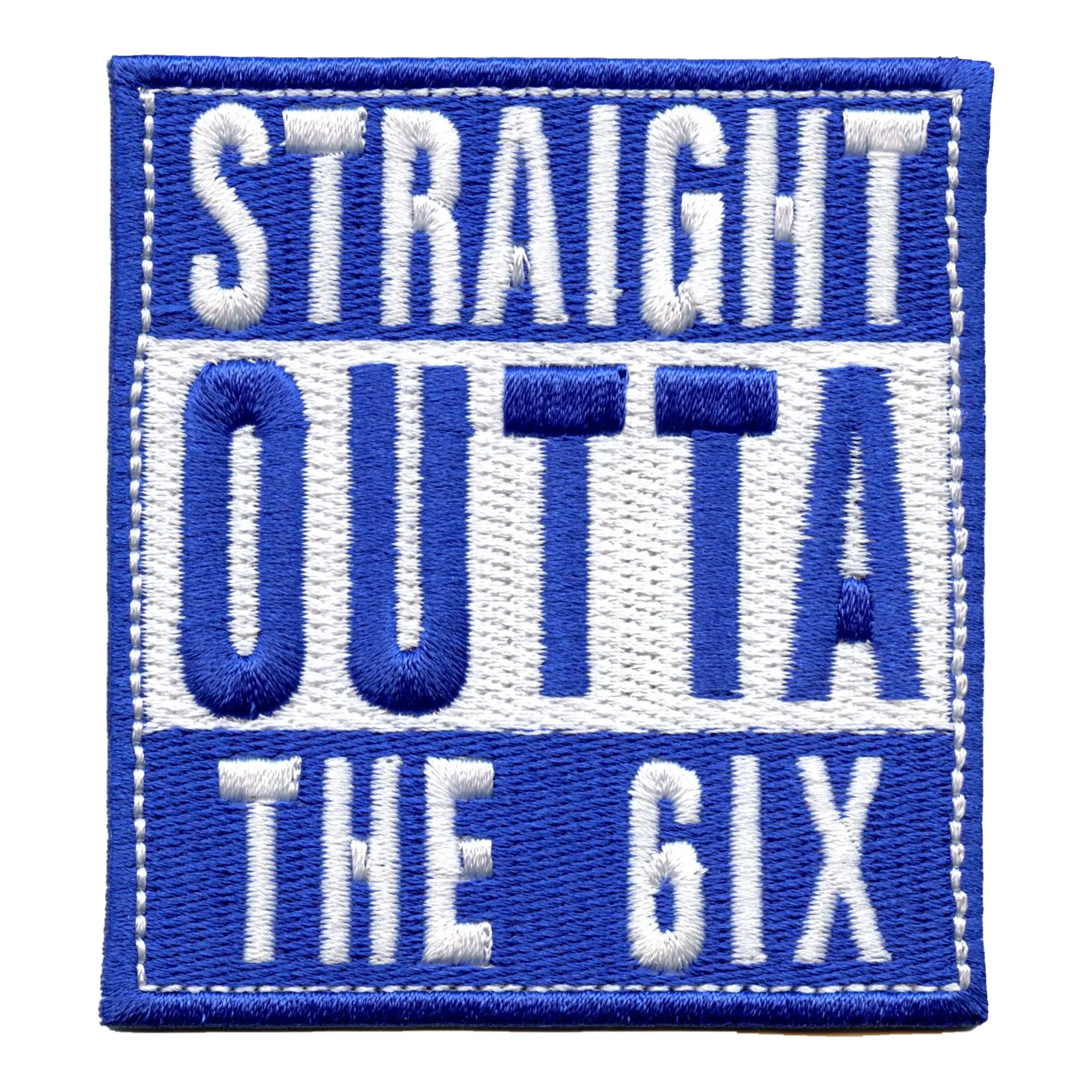 Straight Outta The 6ix Patch Canadian Baseball Pride Embroidered Iron On