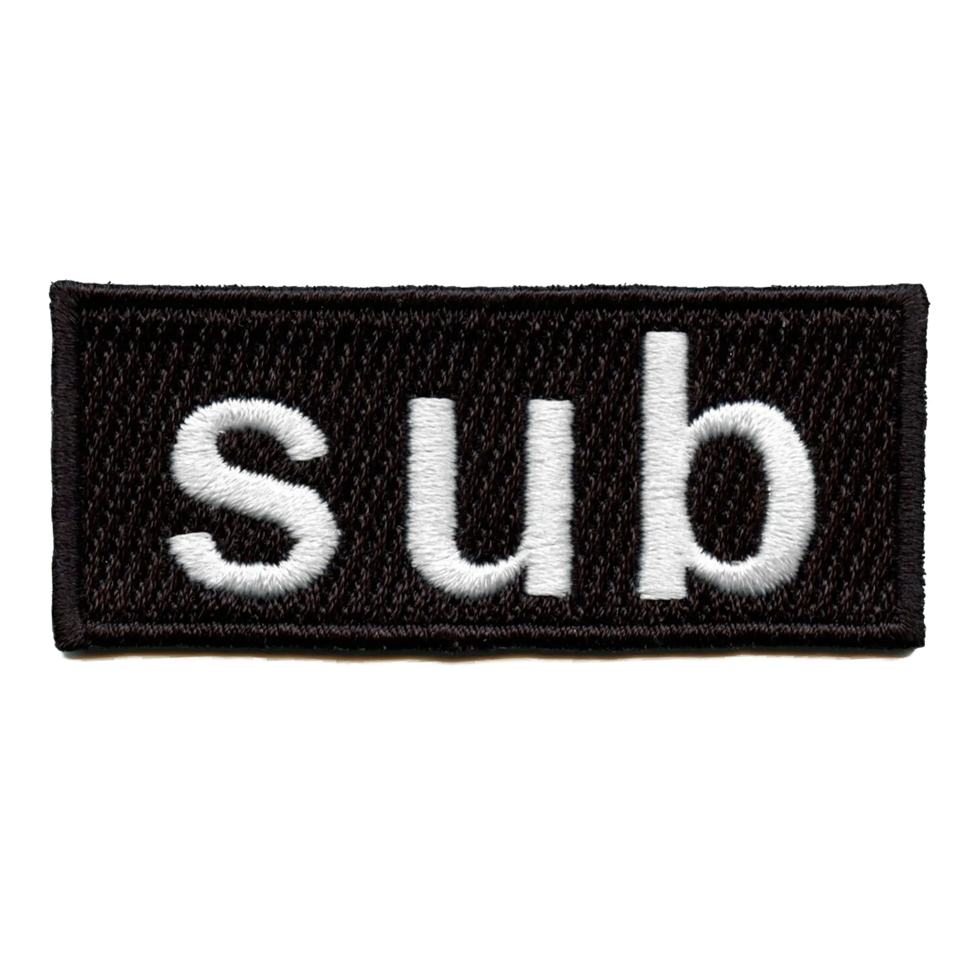Sub Tag Box Logo Patch Submissive Role Preference Embroidered Iron On