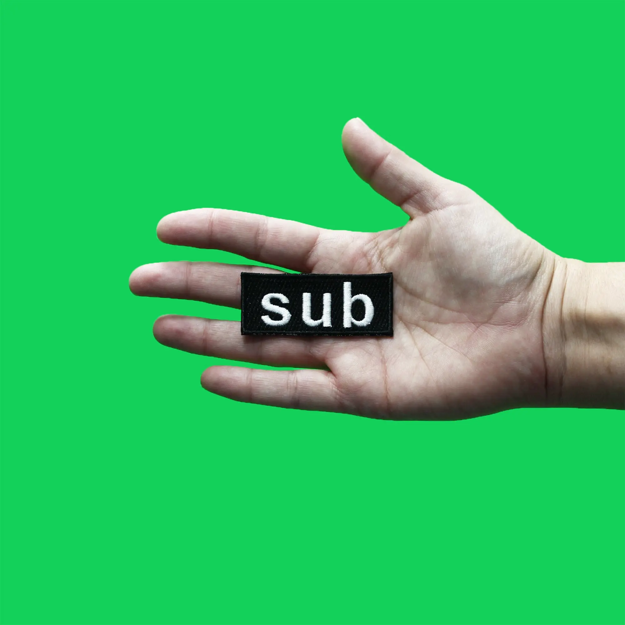 Sub Tag Box Logo Patch Submissive Role Preference Embroidered Iron On - Image 2
