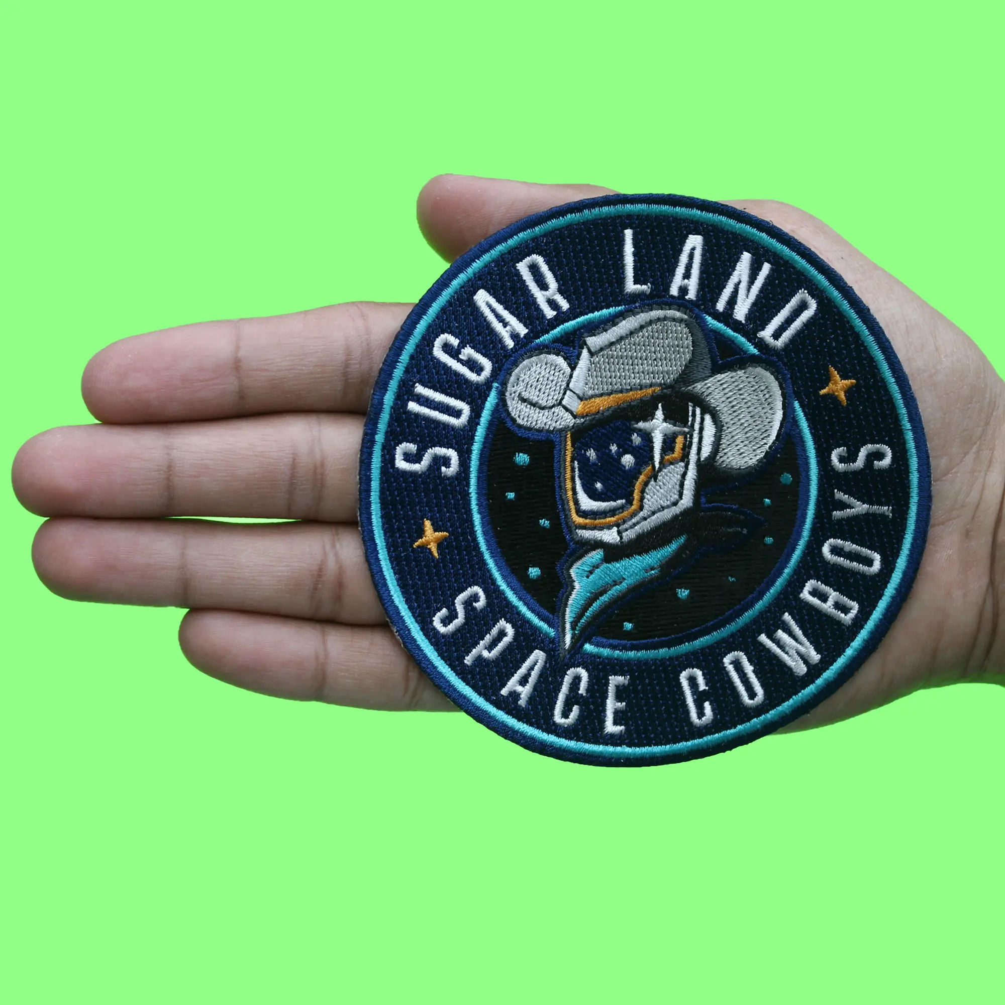 Sugar Land Space Cowboys Patch Houston Baseball Team Embroidered Iron On - Image 3