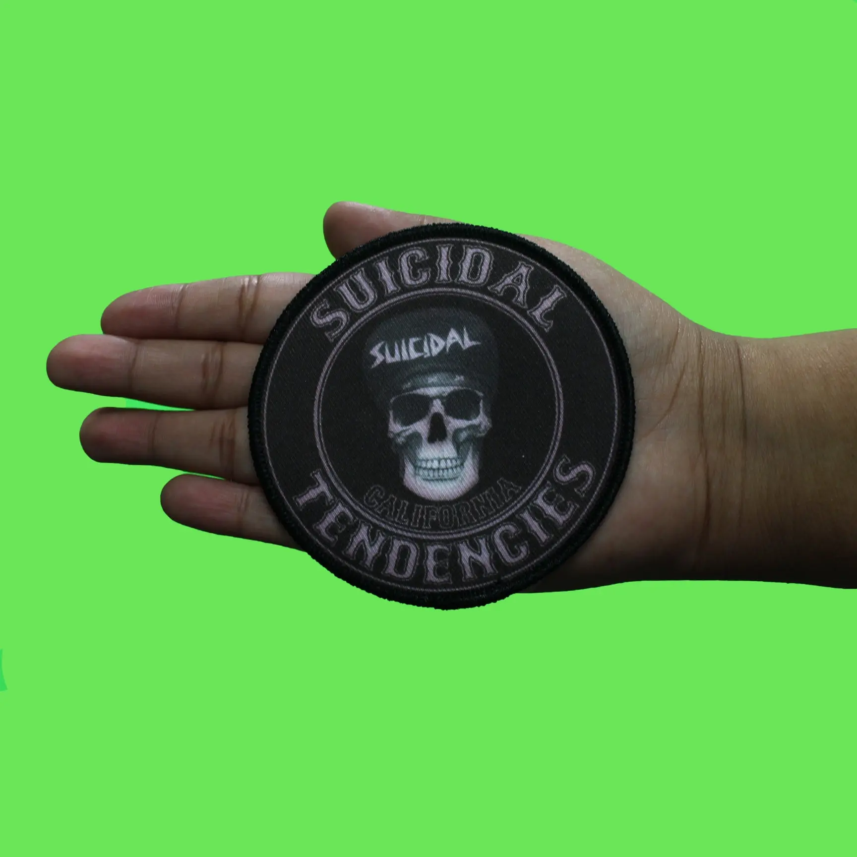 Suicidal Tendencies Skull Patch California Punk Band  Embroidered Iron On - Image 2
