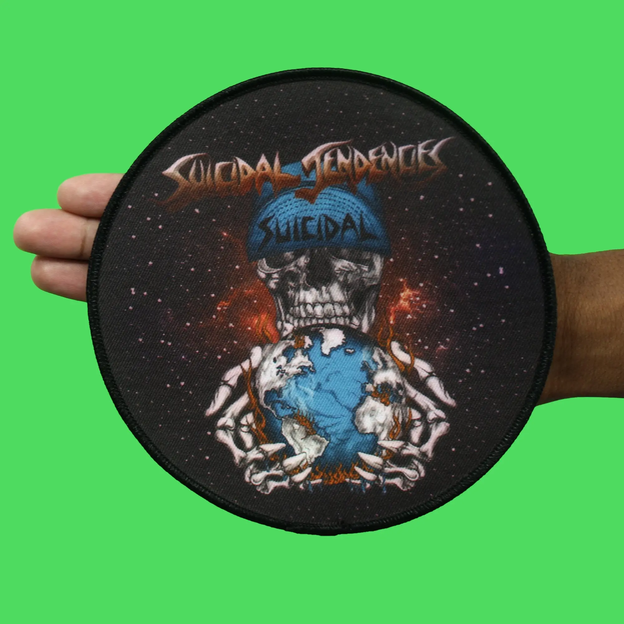 Suicidal Tendencies World Gone Mad Punk Band Embroidered Iron On - Image 2