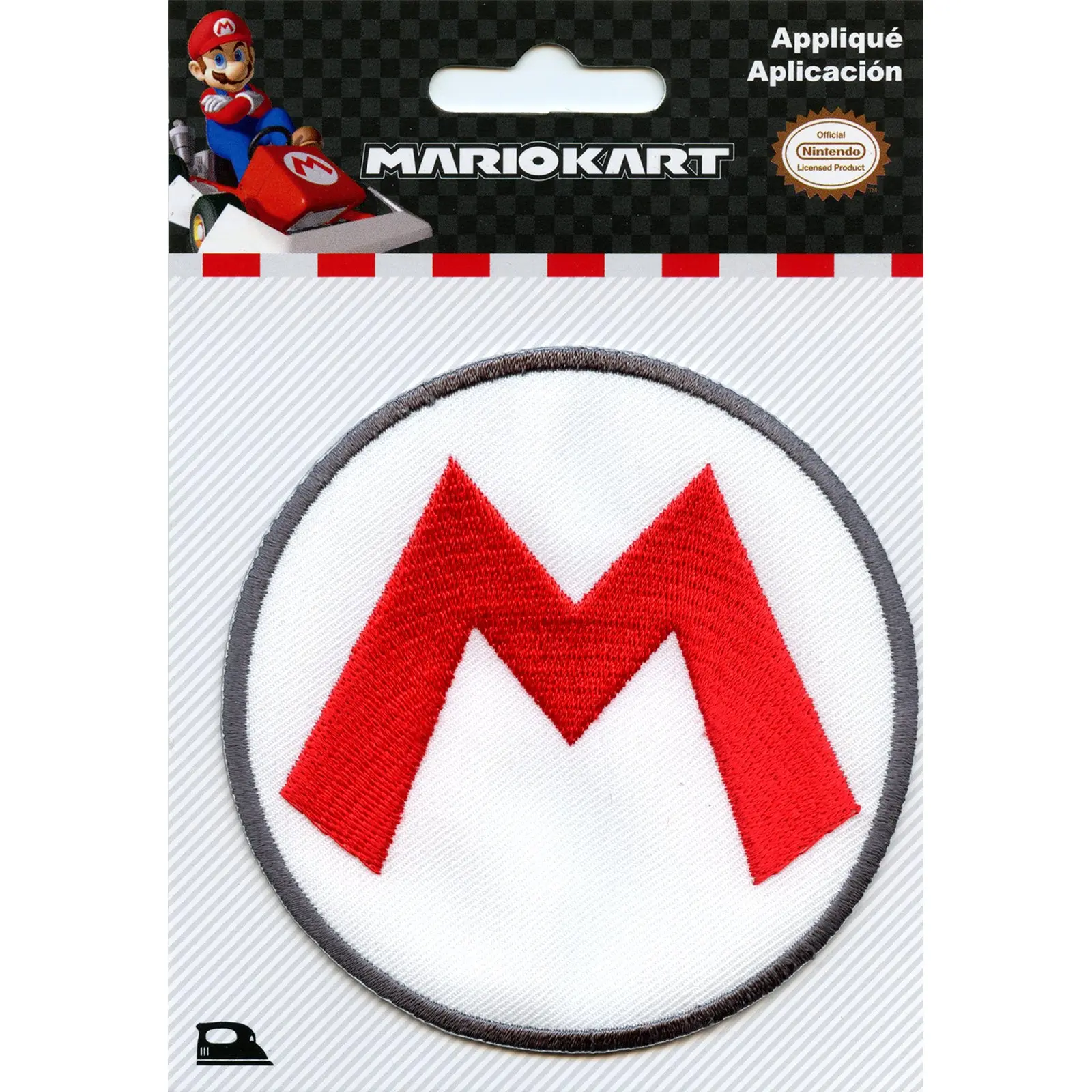Nintendo Super Mario Game "M" Iron On Patch - Image 2