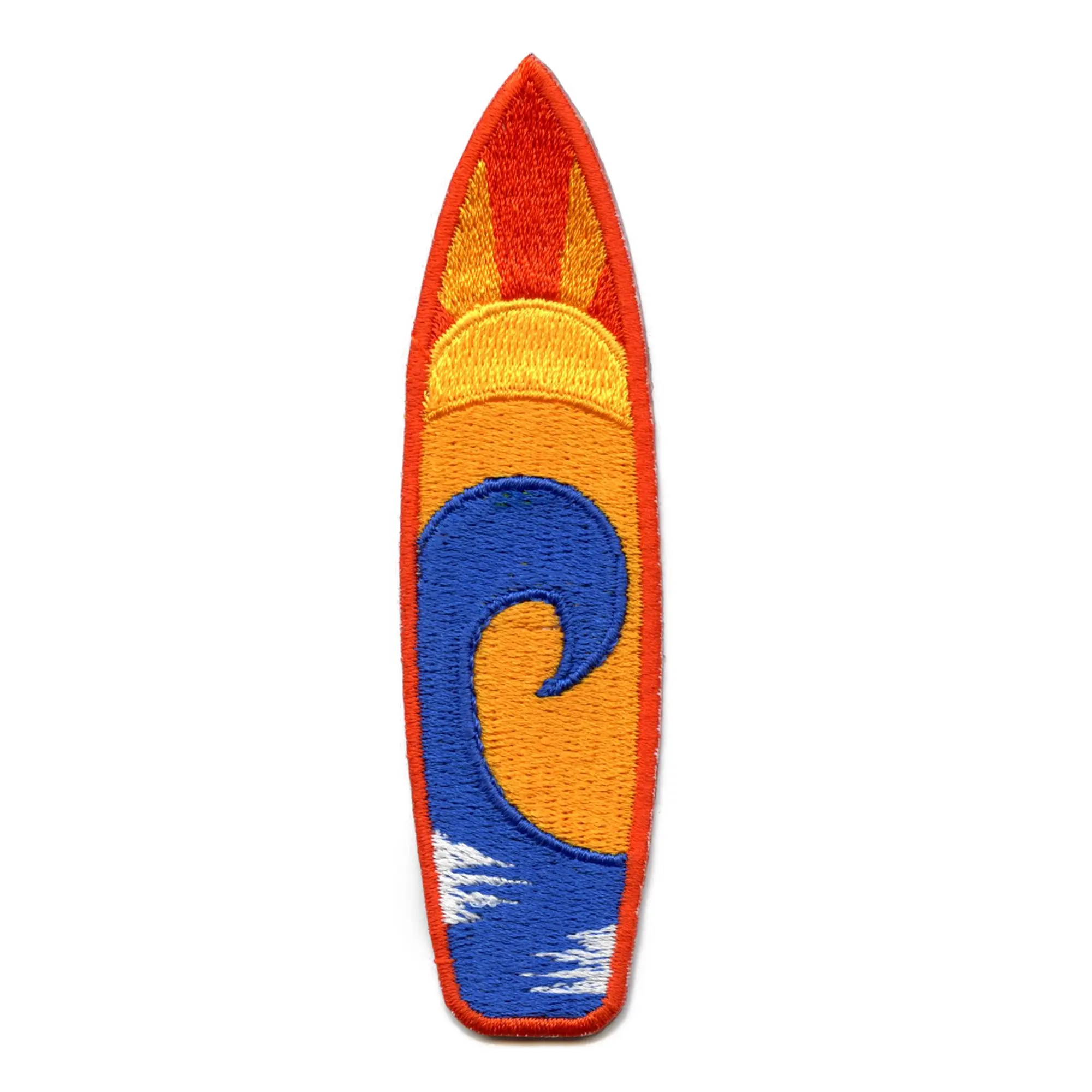 Sunset Surfboard Patch With Wave EXCLUSIVE Embroidered Iron On