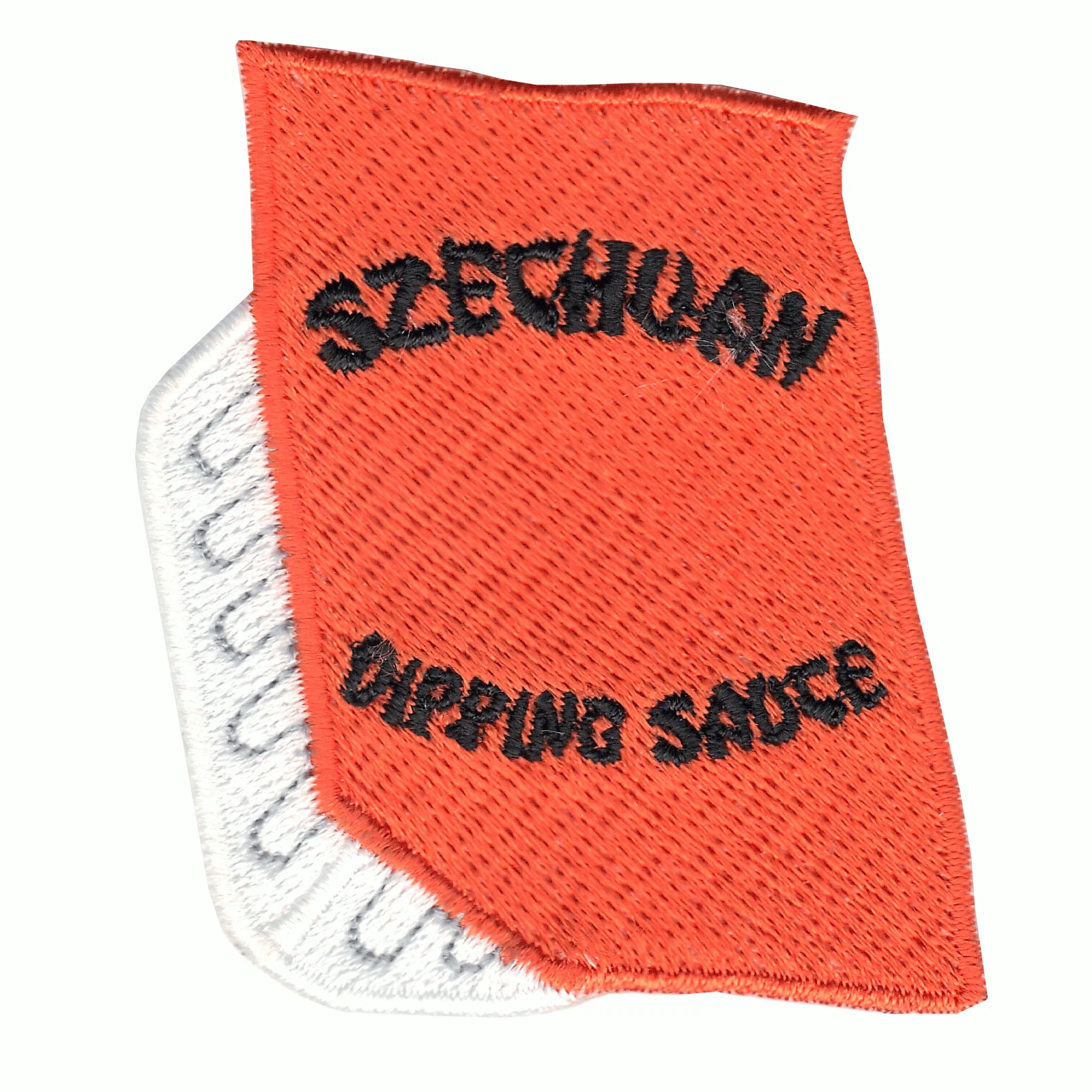 Szechuan Dipping Sauce Embroidered Iron on Patch