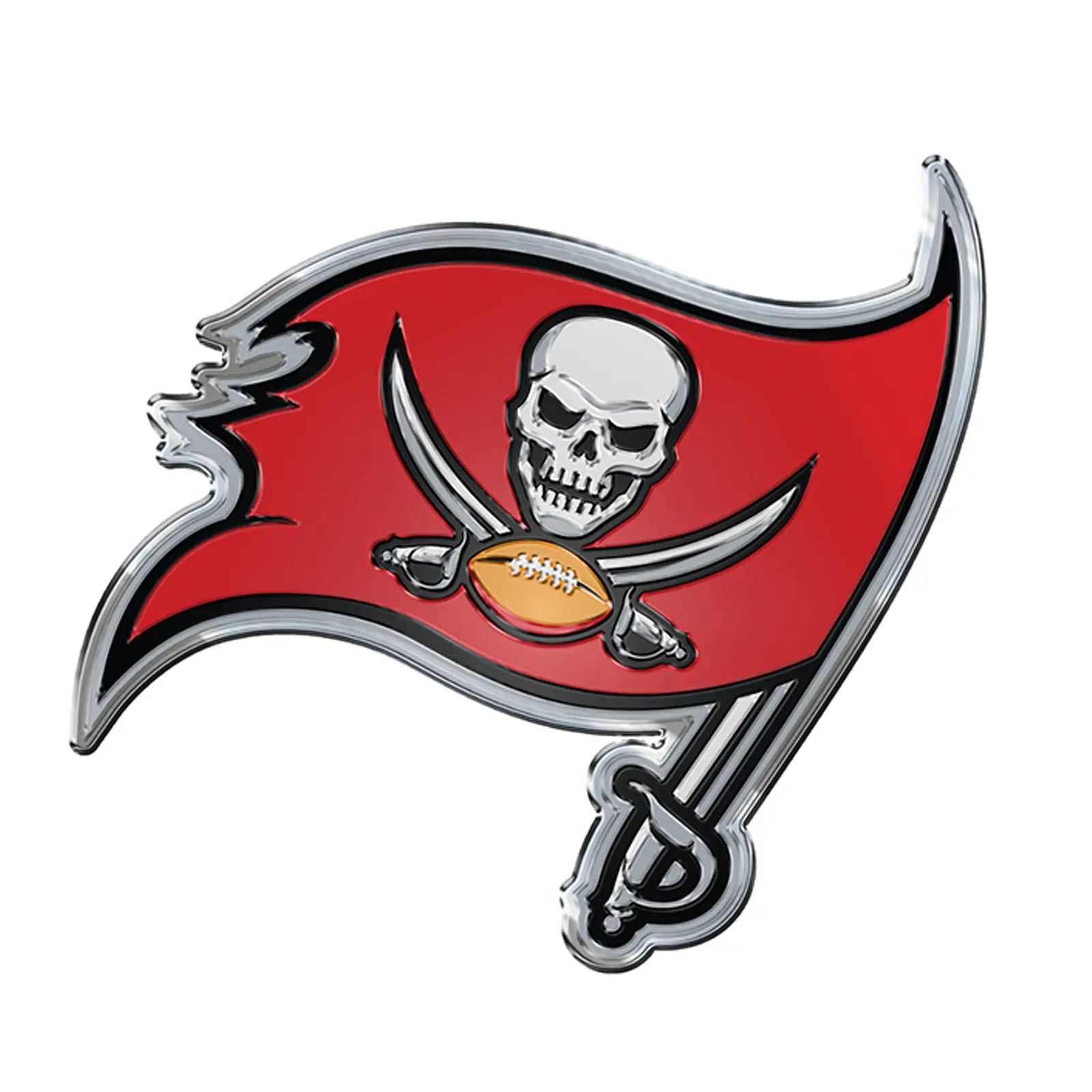 Tampa Bay Buccaneers Colored Aluminum Car Auto Emblem
