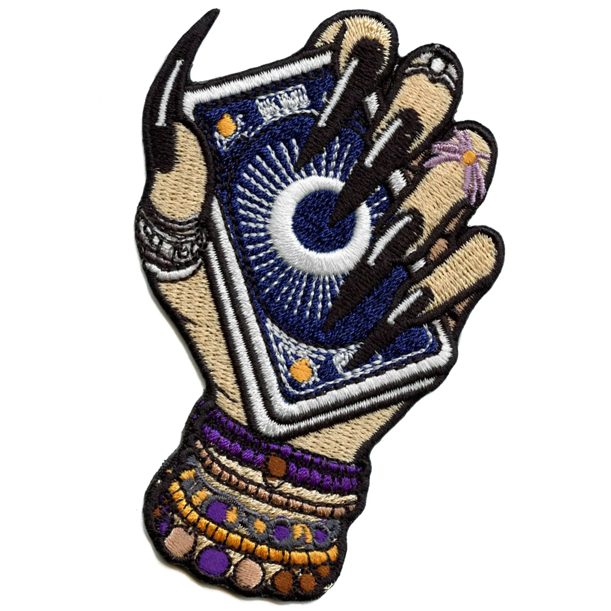 Tarot Hand Card Patch Spiritual Readings Mythology Embroidered Iron On