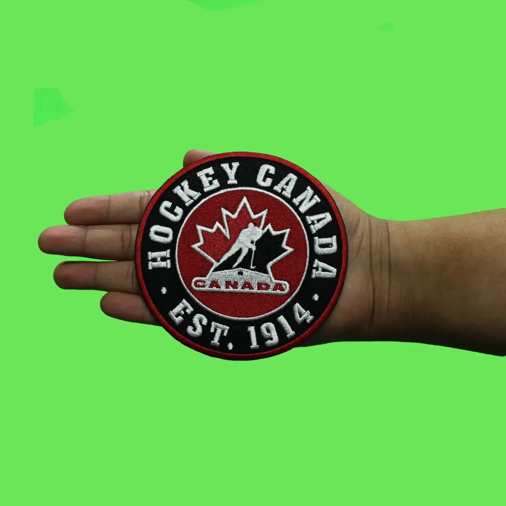 Team Canada Hockey Est. 1914 Jersey Patch Country Embroidered Sew On - Image 2