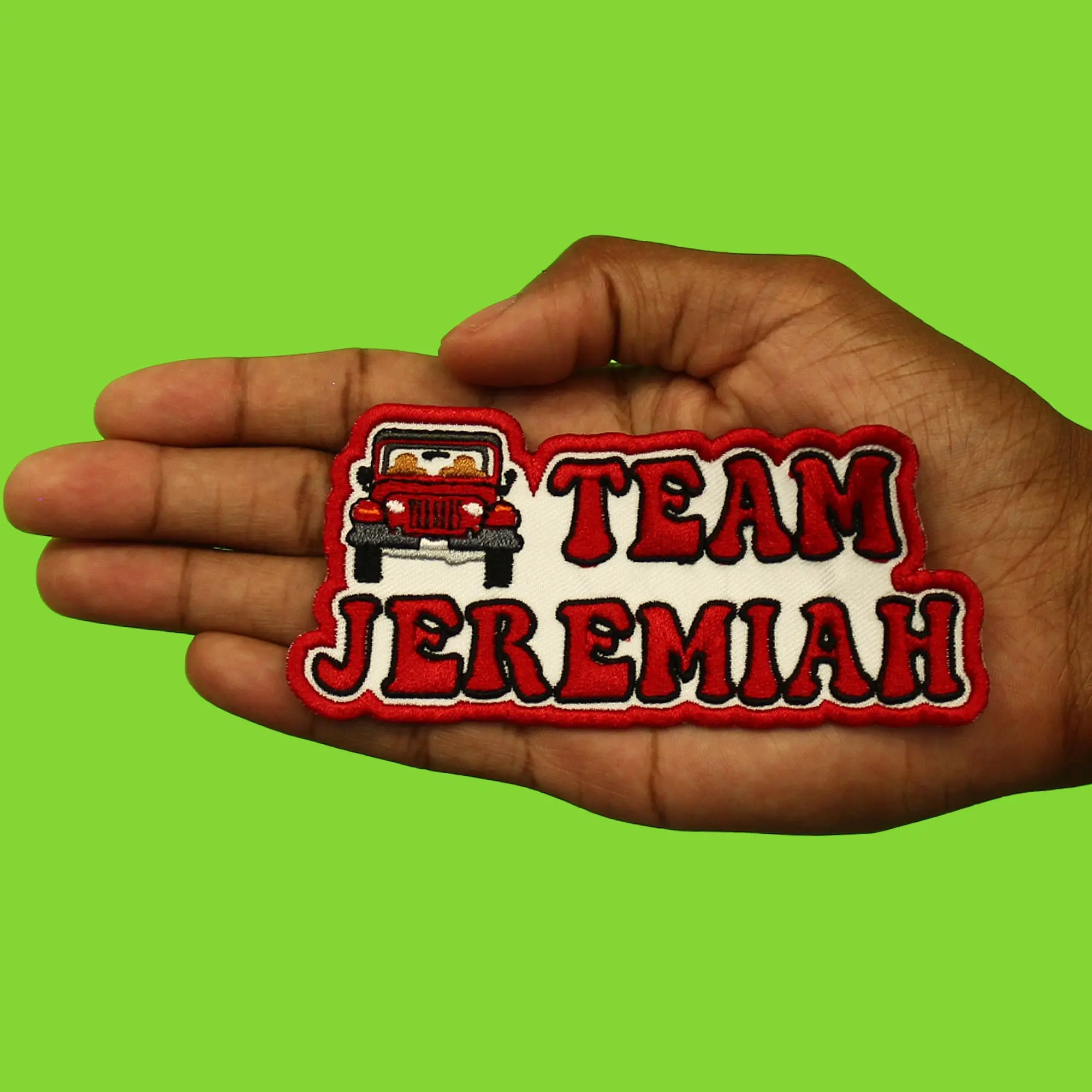 Team Jeremiah Beach Patch Summer TV Show Embroidered Iron On - Image 2