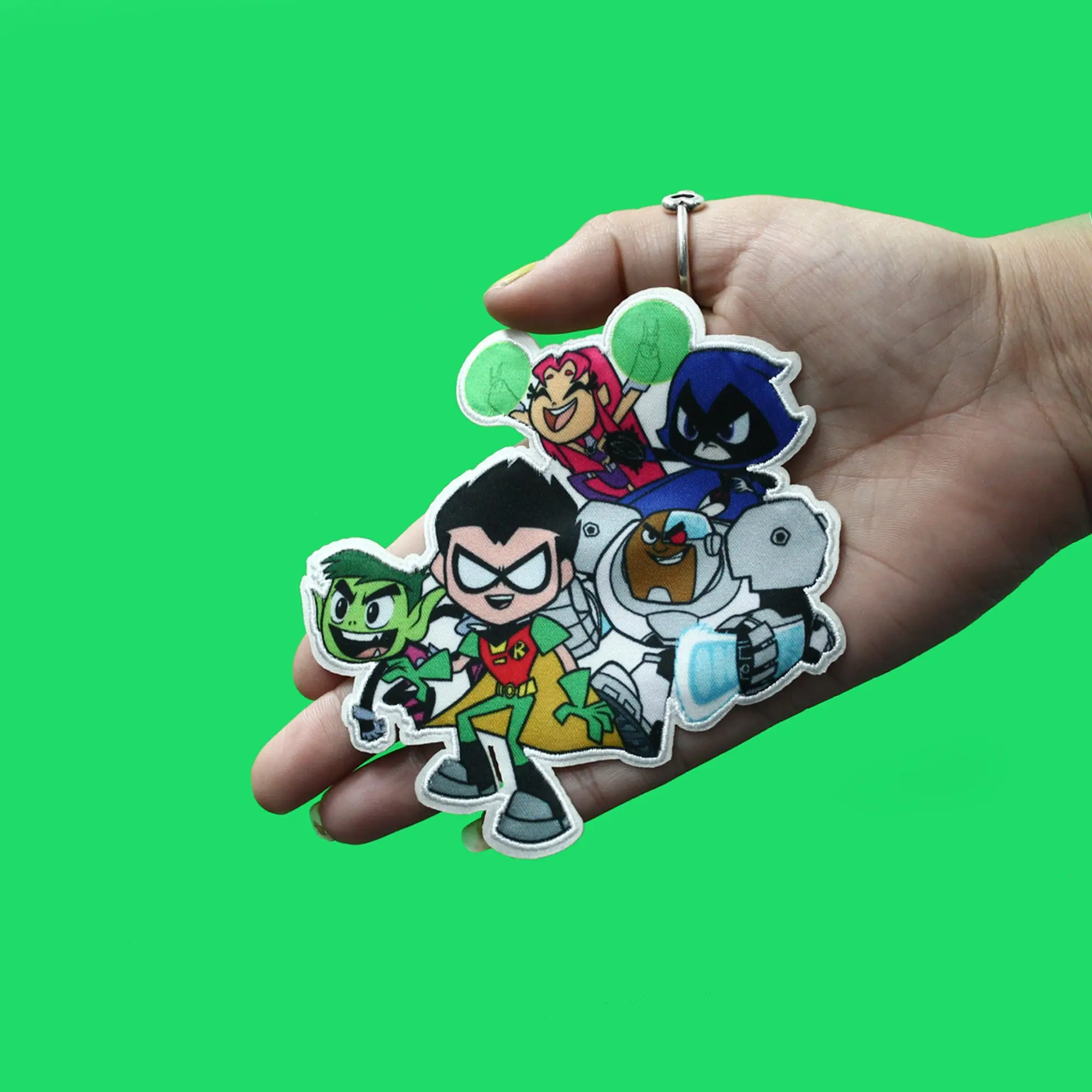 Teen Titans Go! Full Group Patch DC Cartoon Network Embroidered Iron On - Image 2
