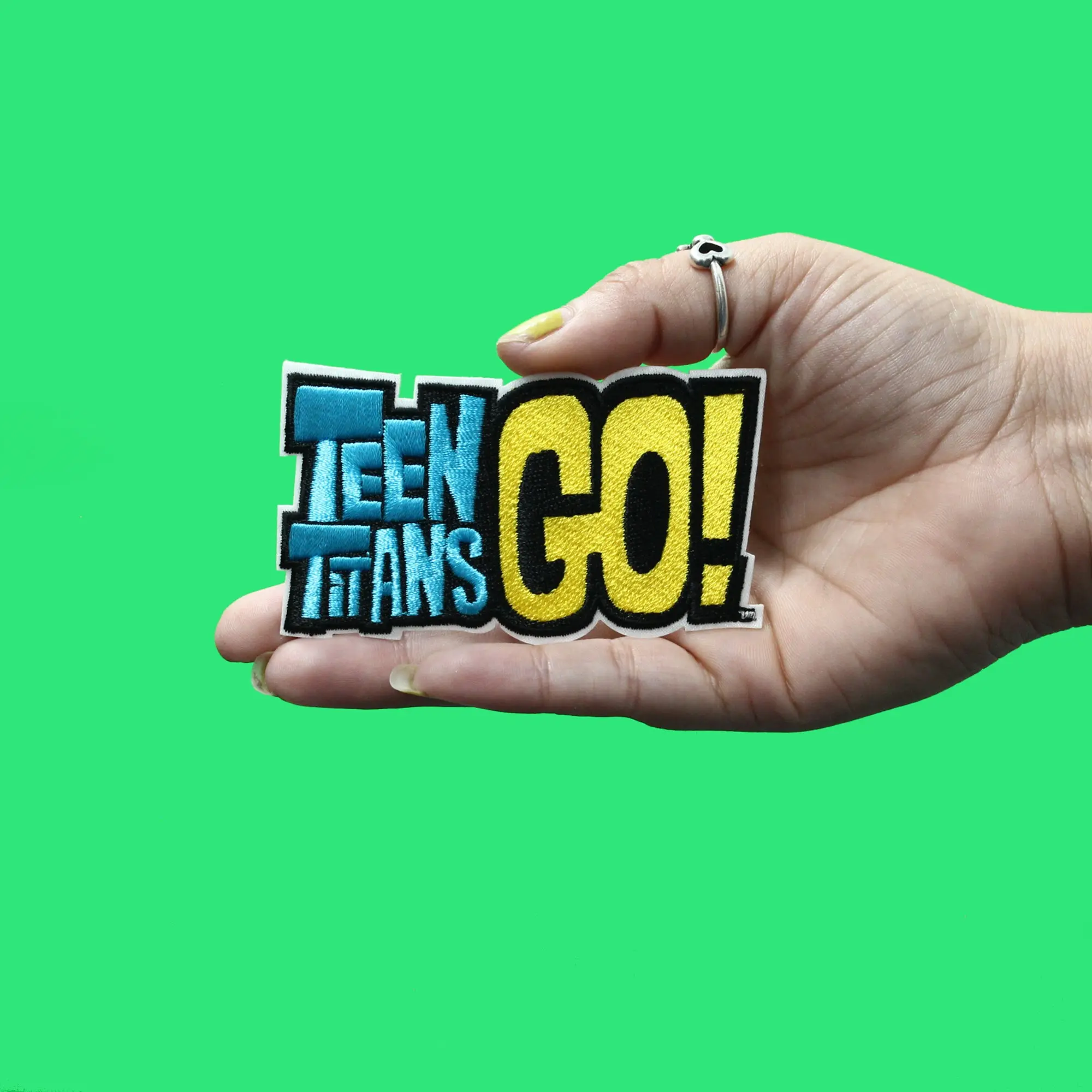 Teen Titans Go! Logo Patch DC Cartoon Network Embroidered Iron On - Image 2