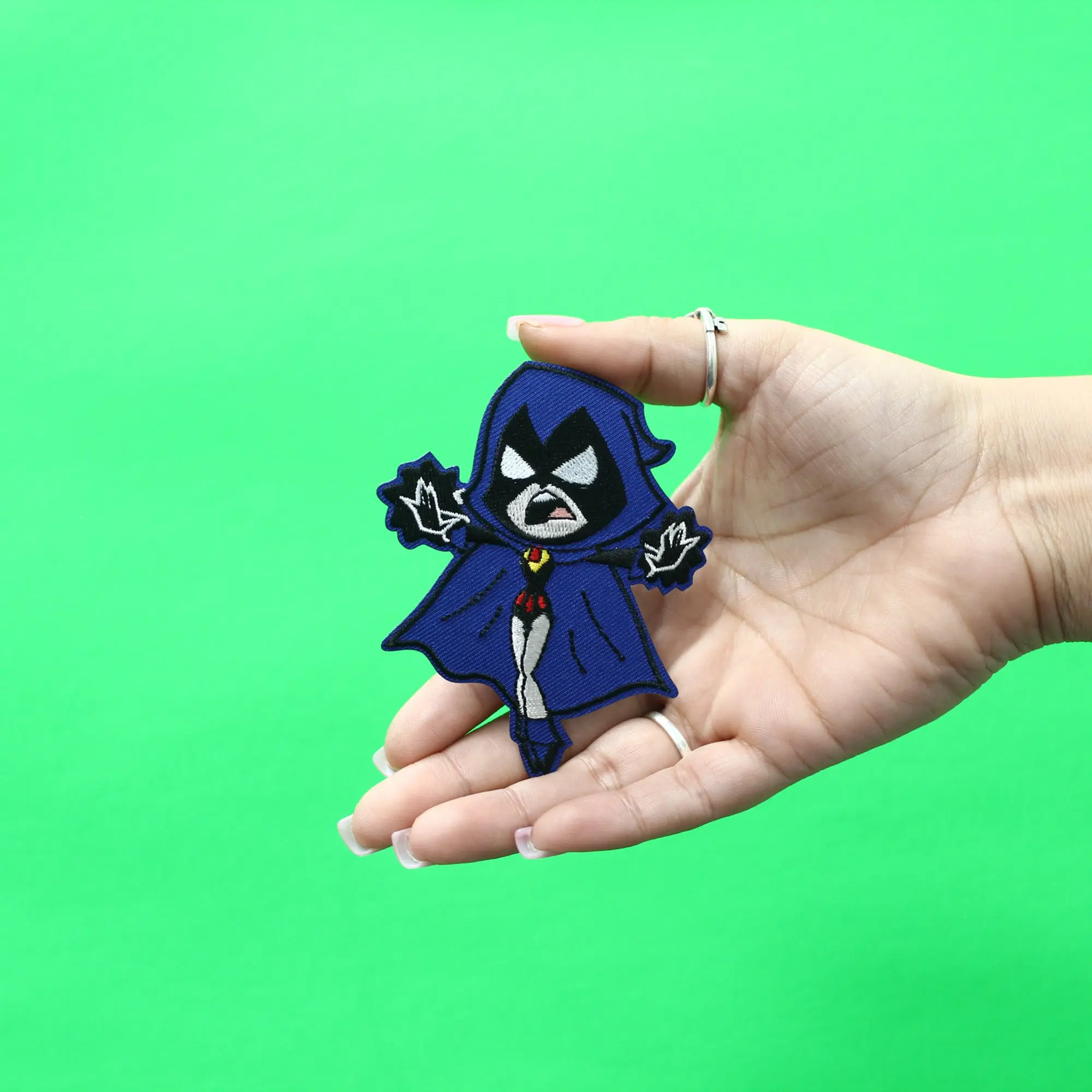Teen Titans Go! Raven Patch DC Cartoon Demon Embroidered Iron On - Image 2