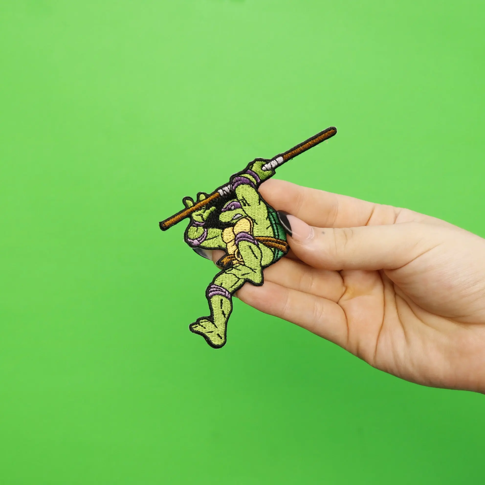 Teenage Mutant Ninja Turtles Donatello Embroidered Iron On Patch - Image 3