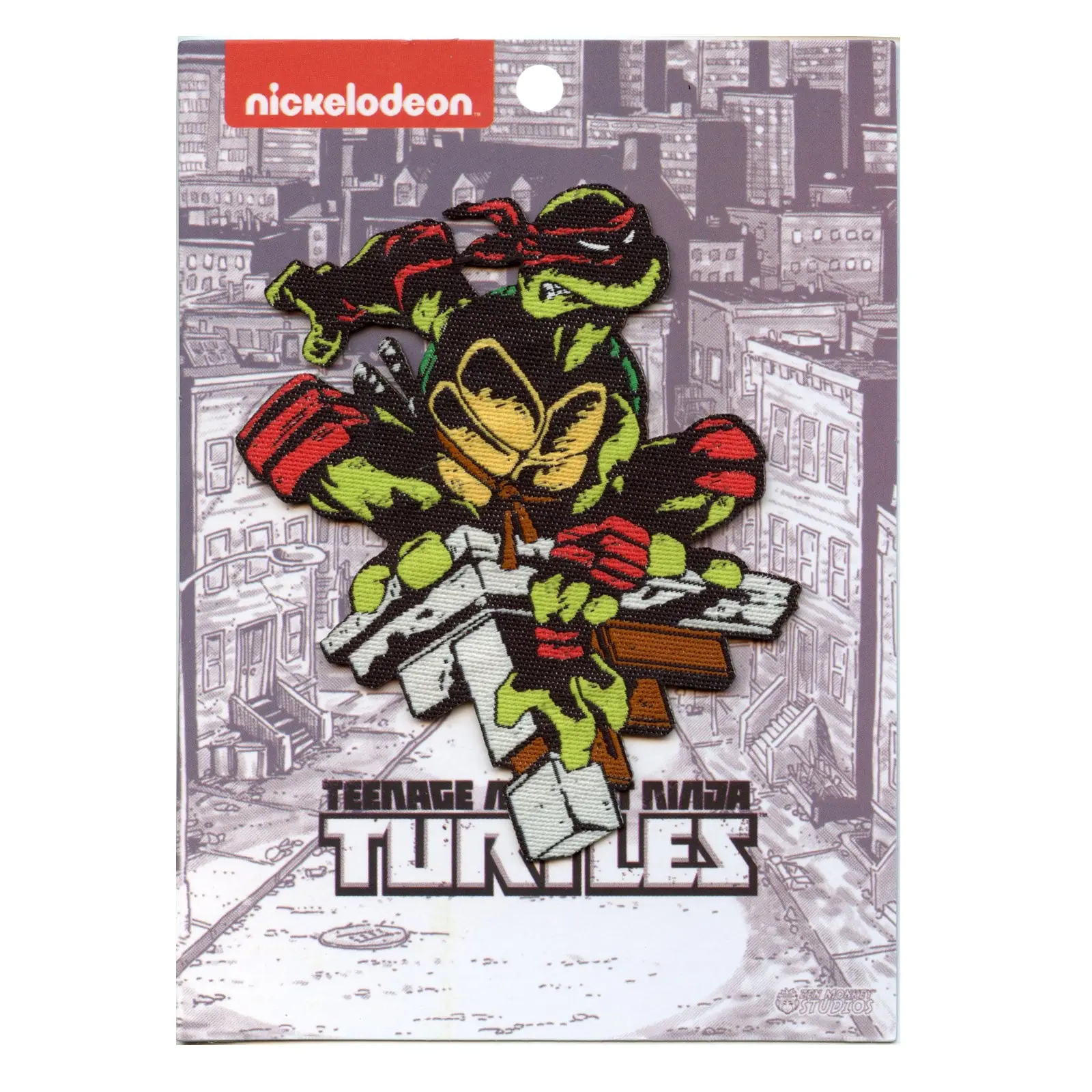 Teenage Mutant Ninja Turtles Raphael Night Watch Woven Iron On Patch - Image 2