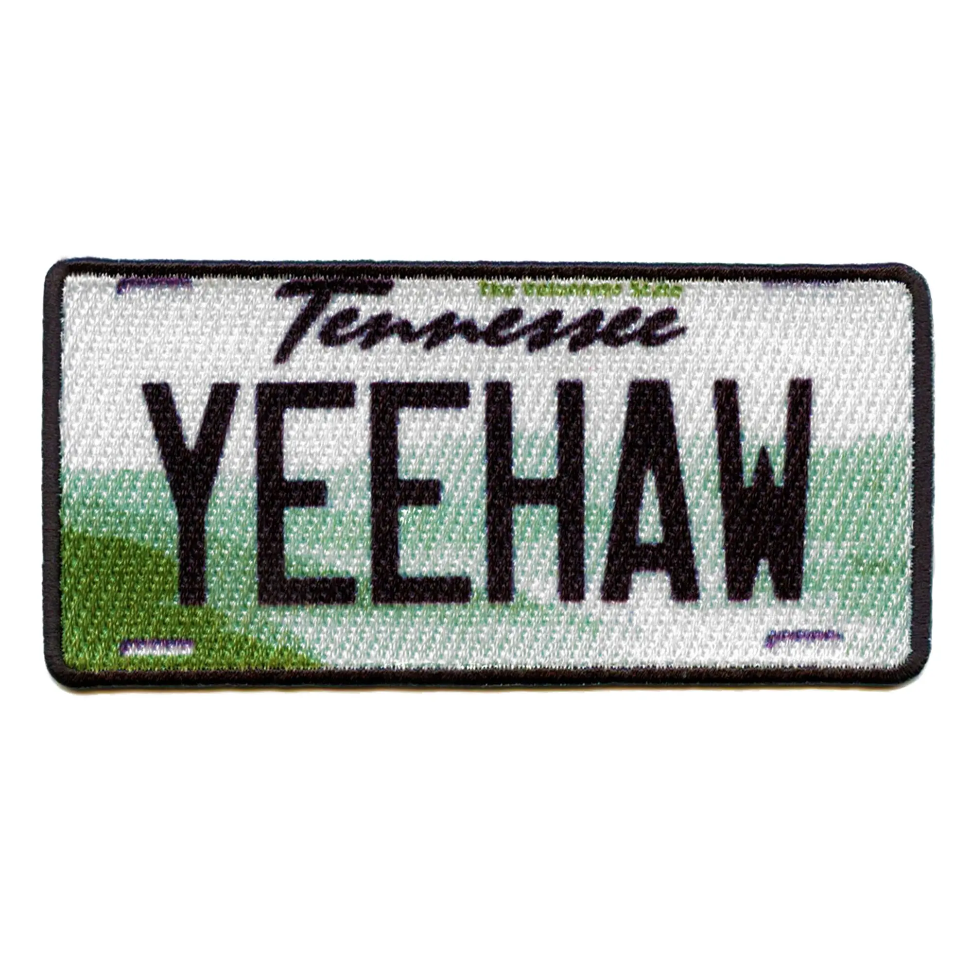 Tennessee License Plate Patch Yeehaw Whiskey Country Sublimated Sublimated Iron On