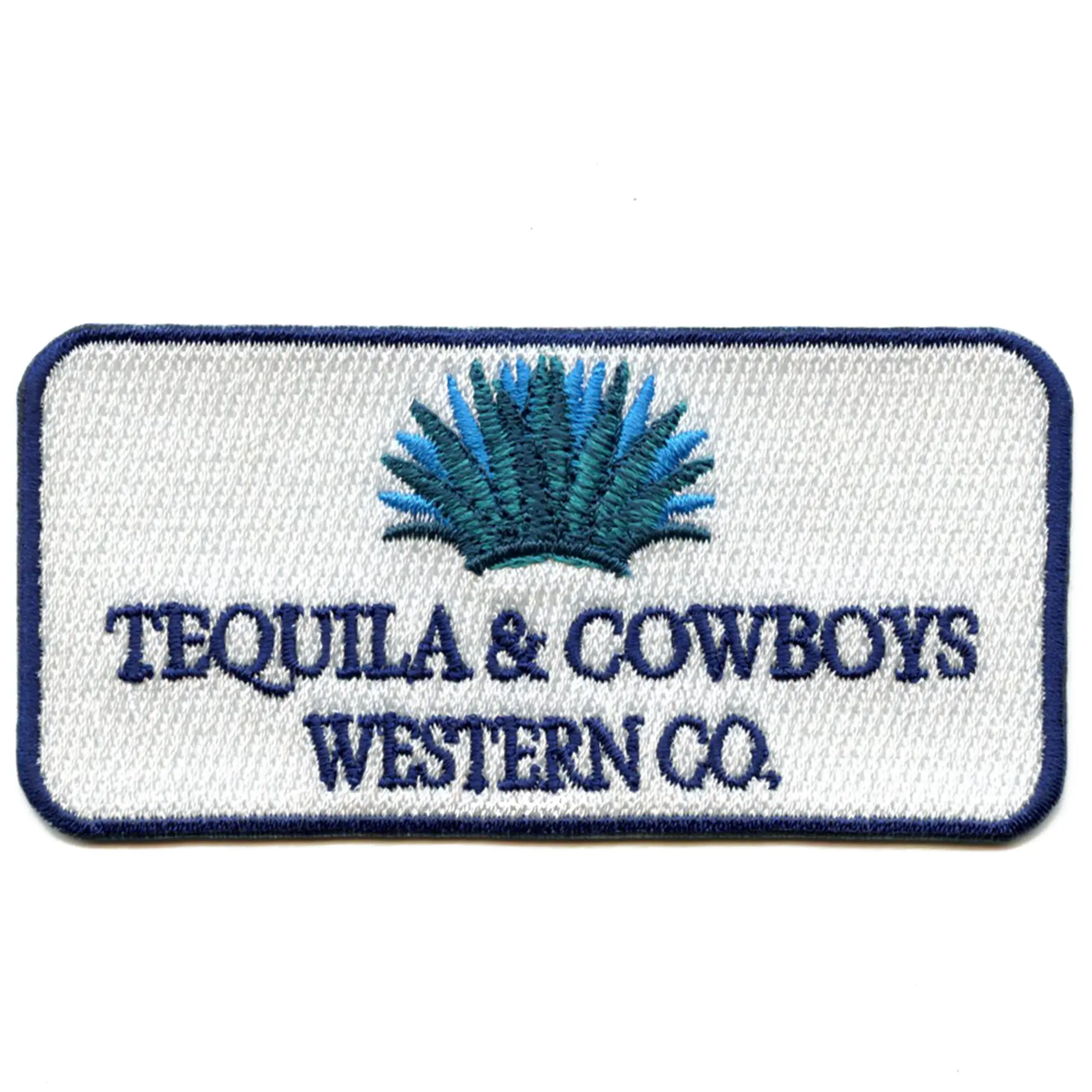 Tequila And Cowboys Patch Western Liquor Drink Embroidered Iron On