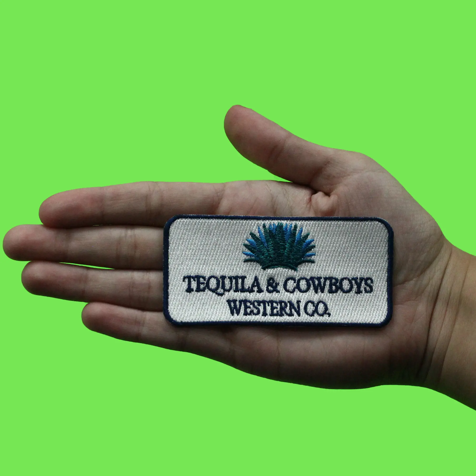Tequila And Cowboys Patch Western Liquor Drink Embroidered Iron On - Image 2