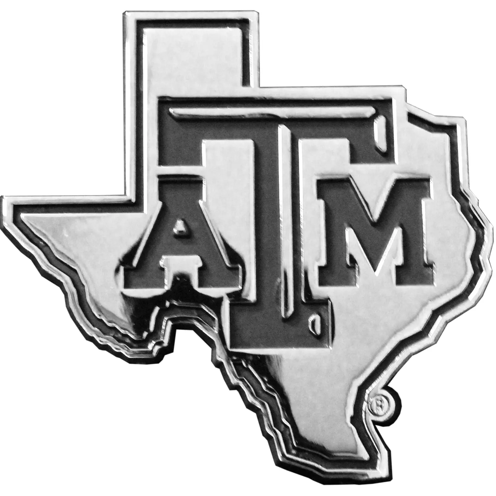 Texas A&M Aggies State 'ATM' Solid Metal Auto Emblem