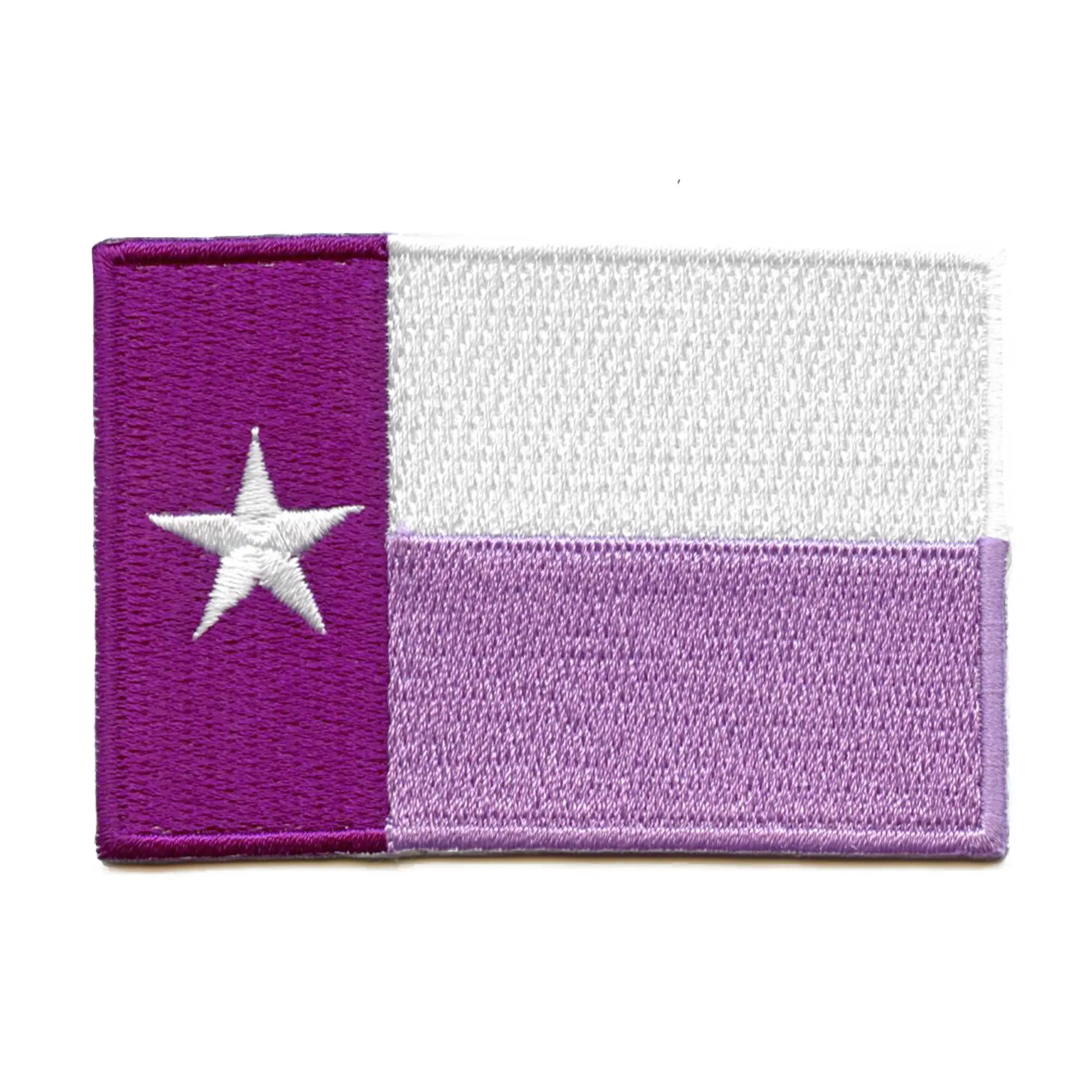 Texas Purple University Flag Patch Fort Worth Frogs Embroidered Iron On (Purple)