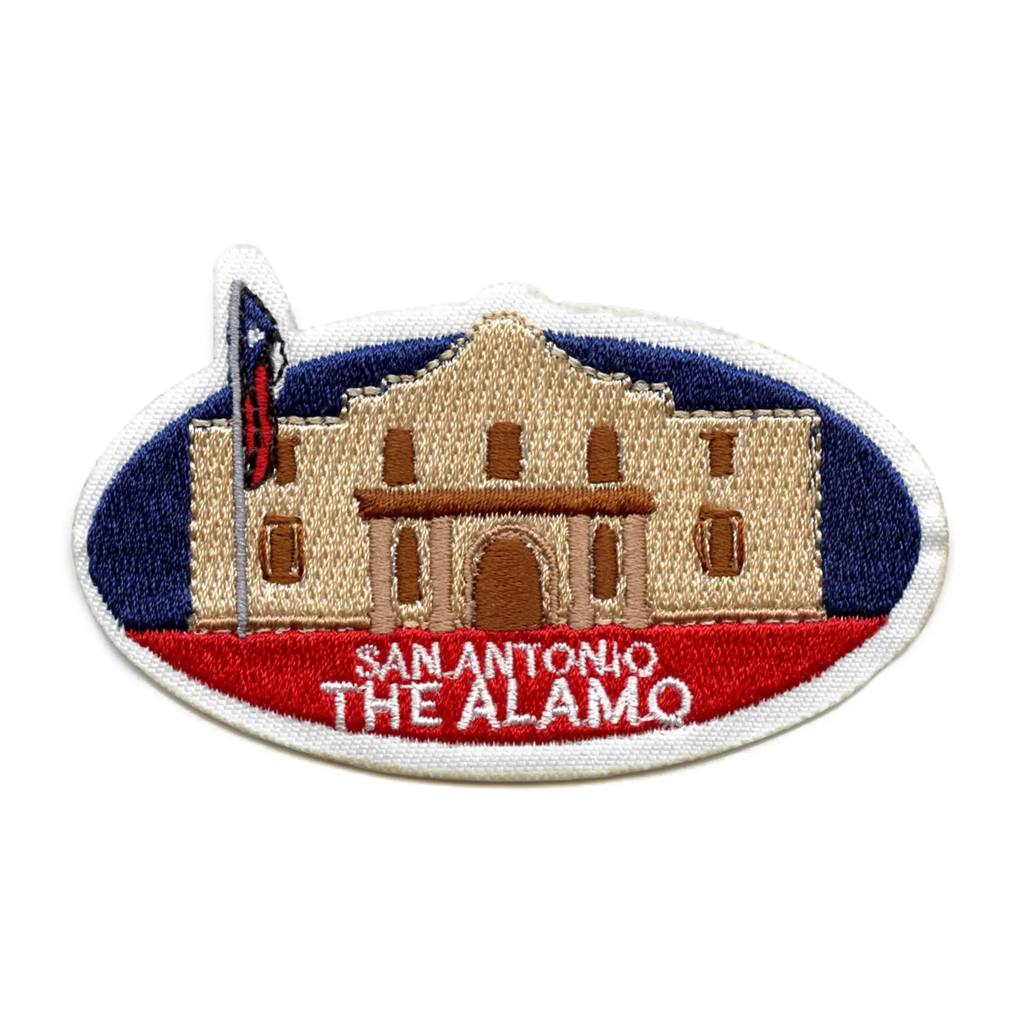 The Alamo Travel Patch Historical Landmark Embroidered Iron On