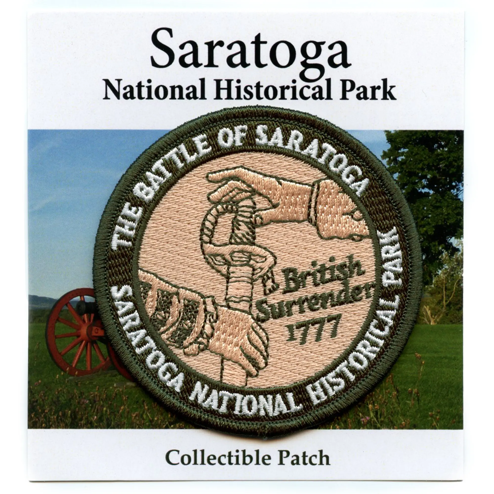 The Battle Of Saratoga Patch Historical Travel Souvenir Embroidered Iron On - Image 2