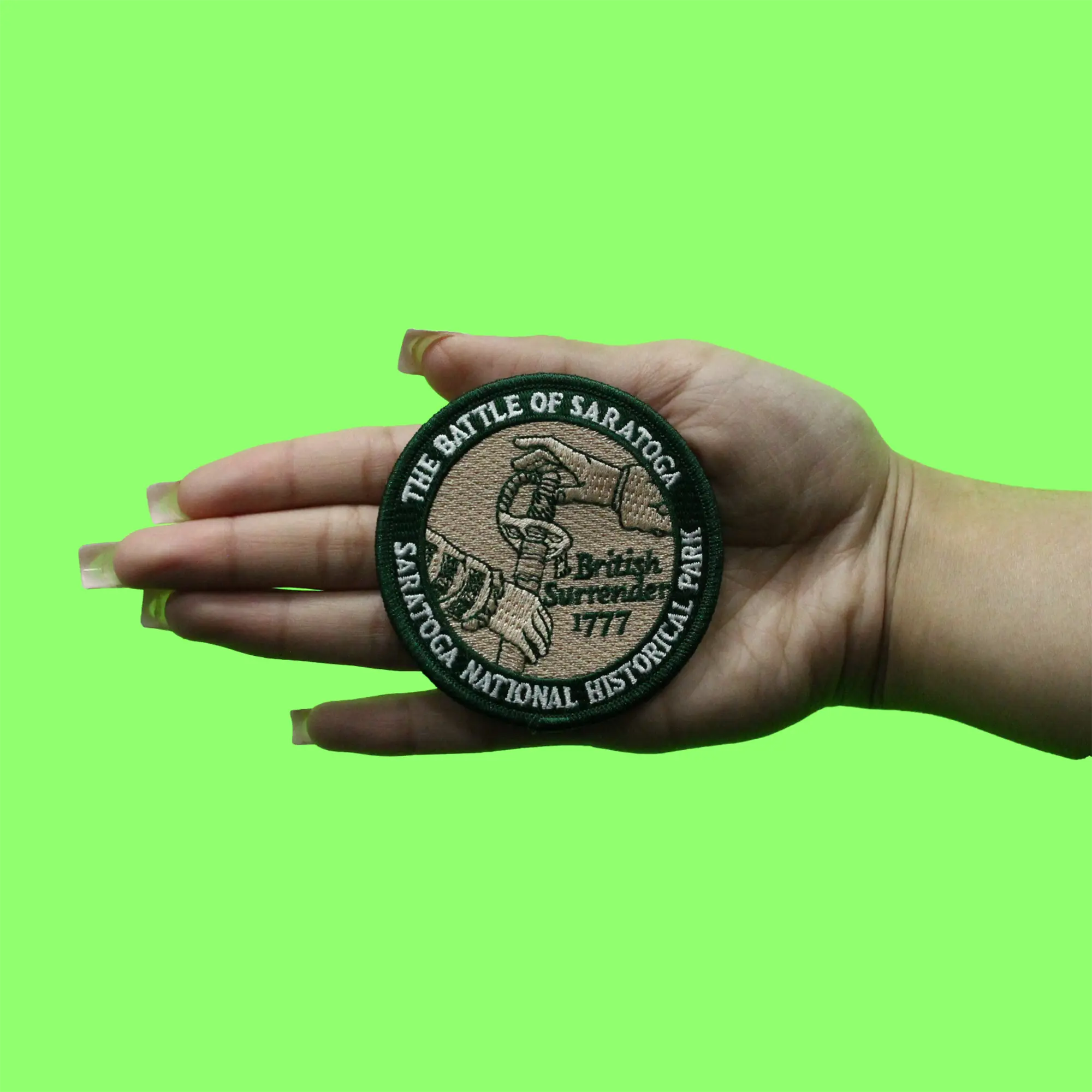 The Battle Of Saratoga Patch Historical Travel Souvenir Embroidered Iron On - Image 3