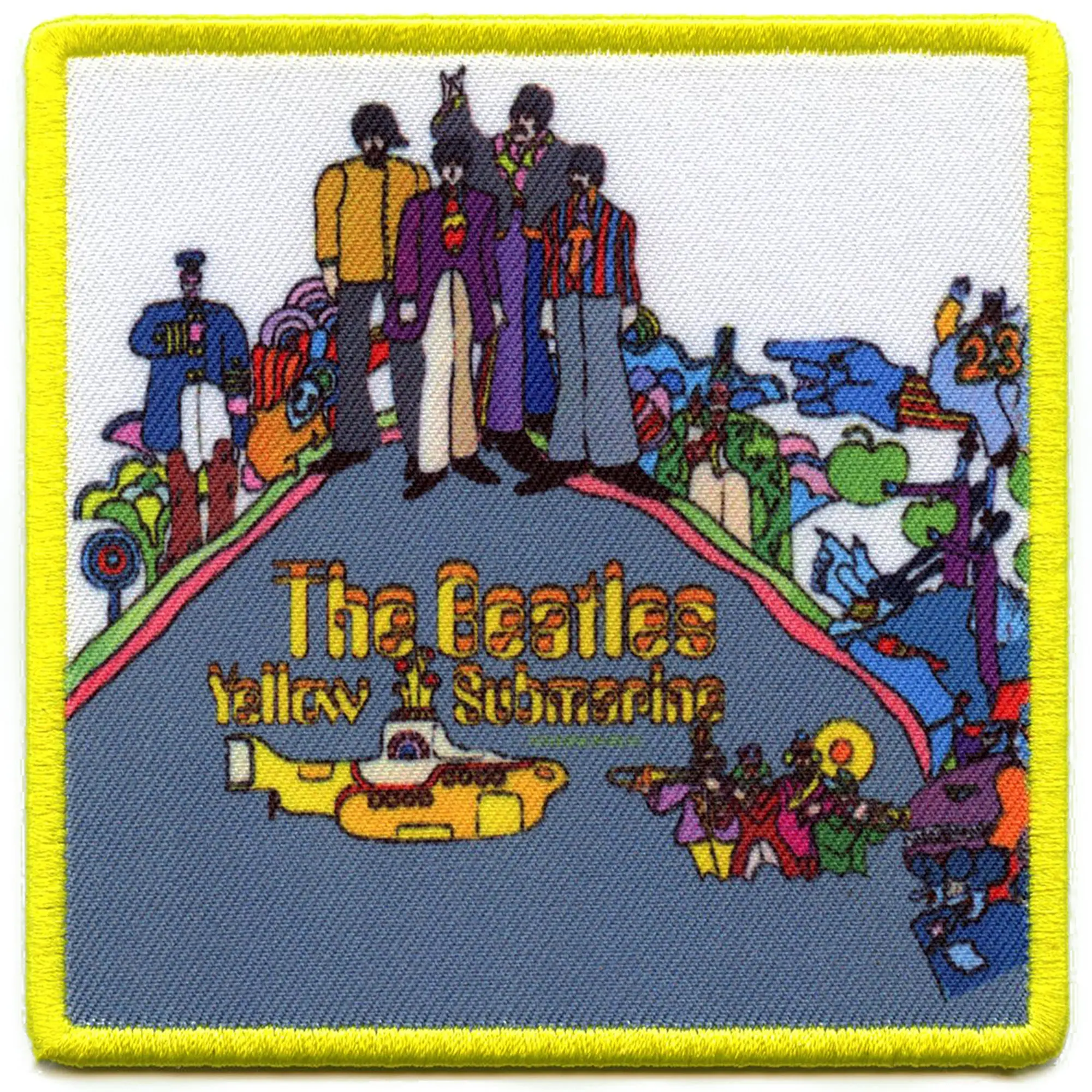 The Beatles Album Cover Patch Patch Yellow Submarine Sublimated Iron On
