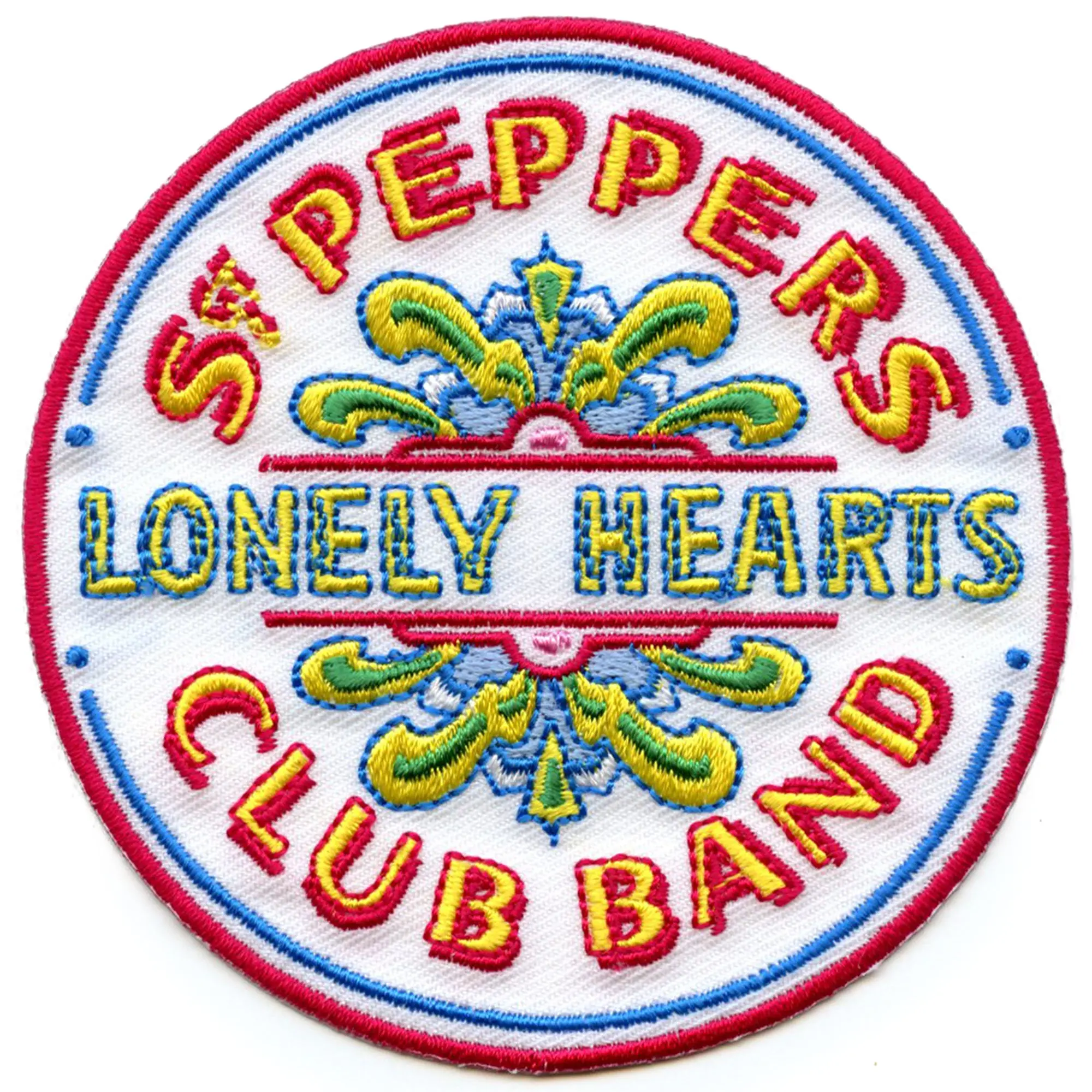 The Beatles Sgt Peppers Club Patch Lonely Hearts Iconic Embroidered Iron On