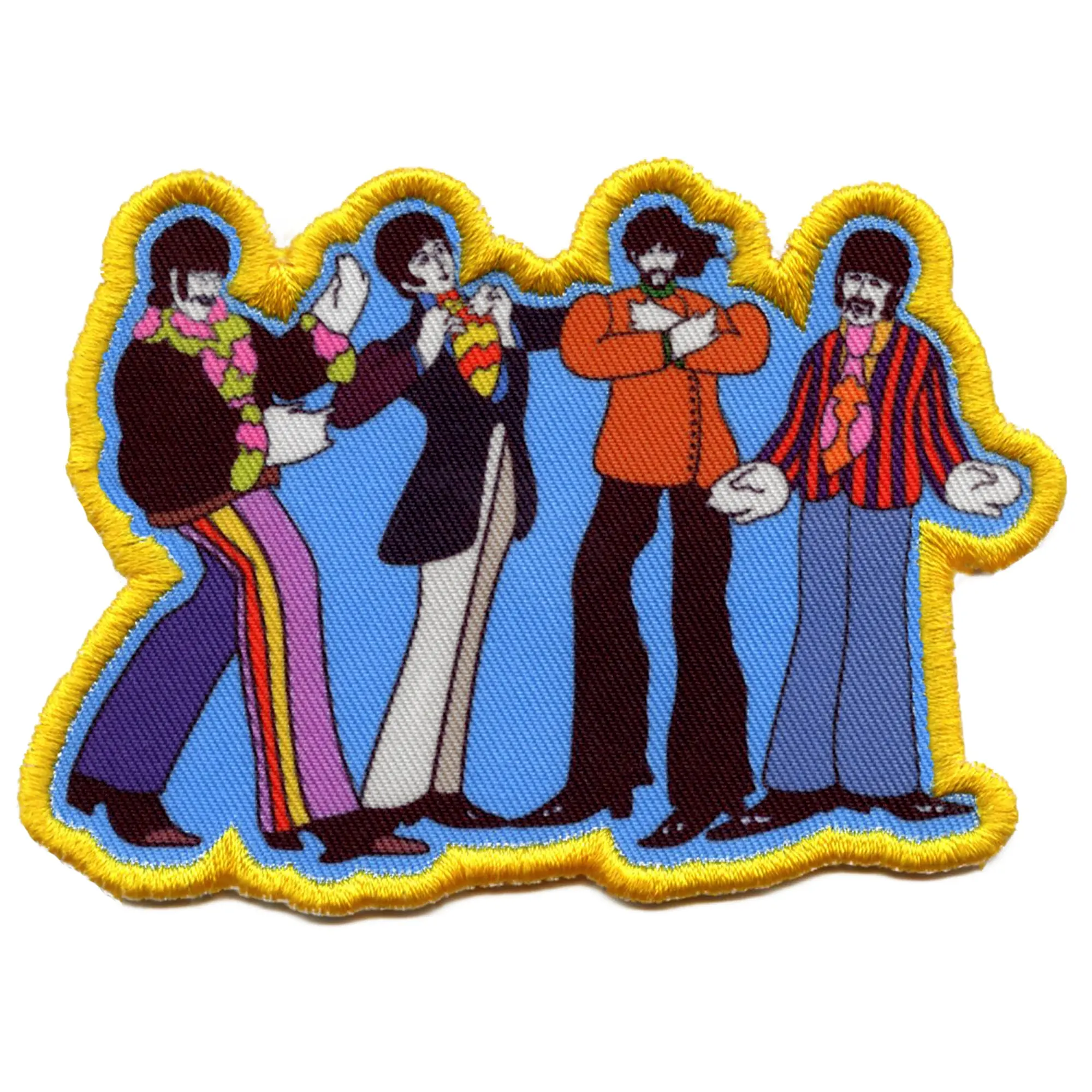 The Beatles Yellow Submarine Sub Band Patch British Rock Band Sublimated Iron On