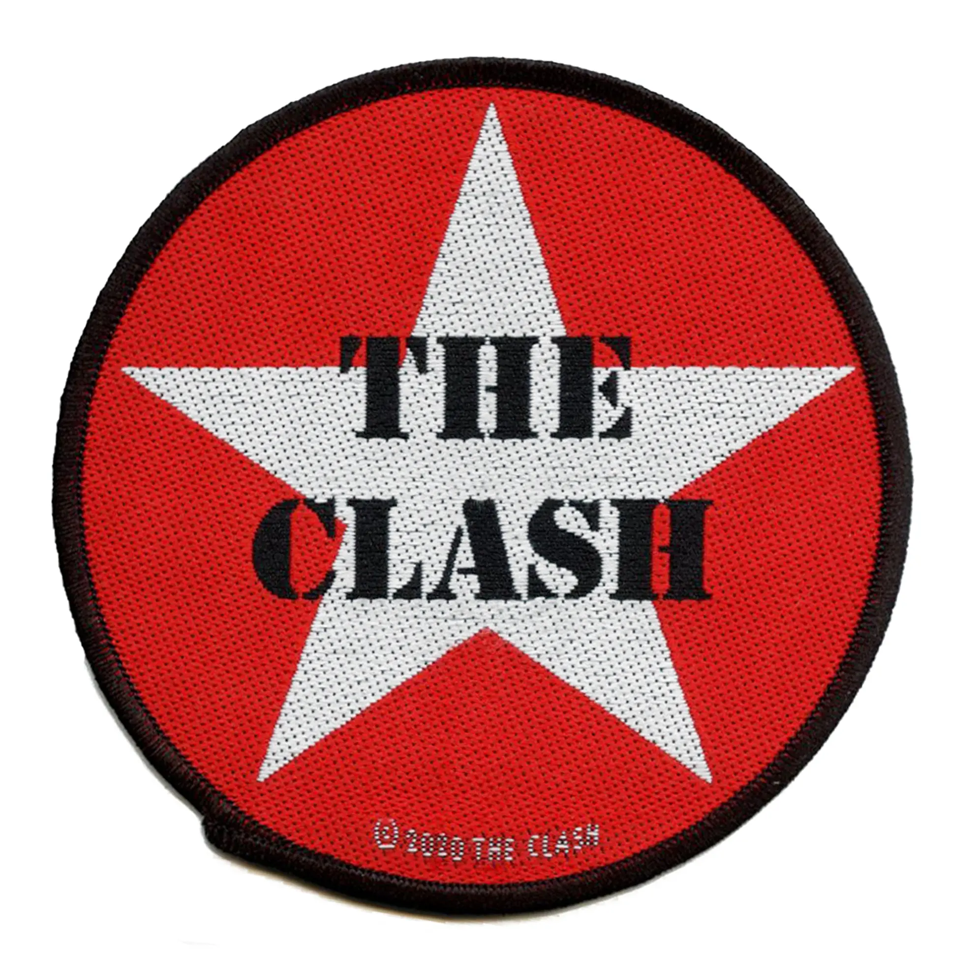 The Clash Logo Patch Military Star Rock Woven Sew On
