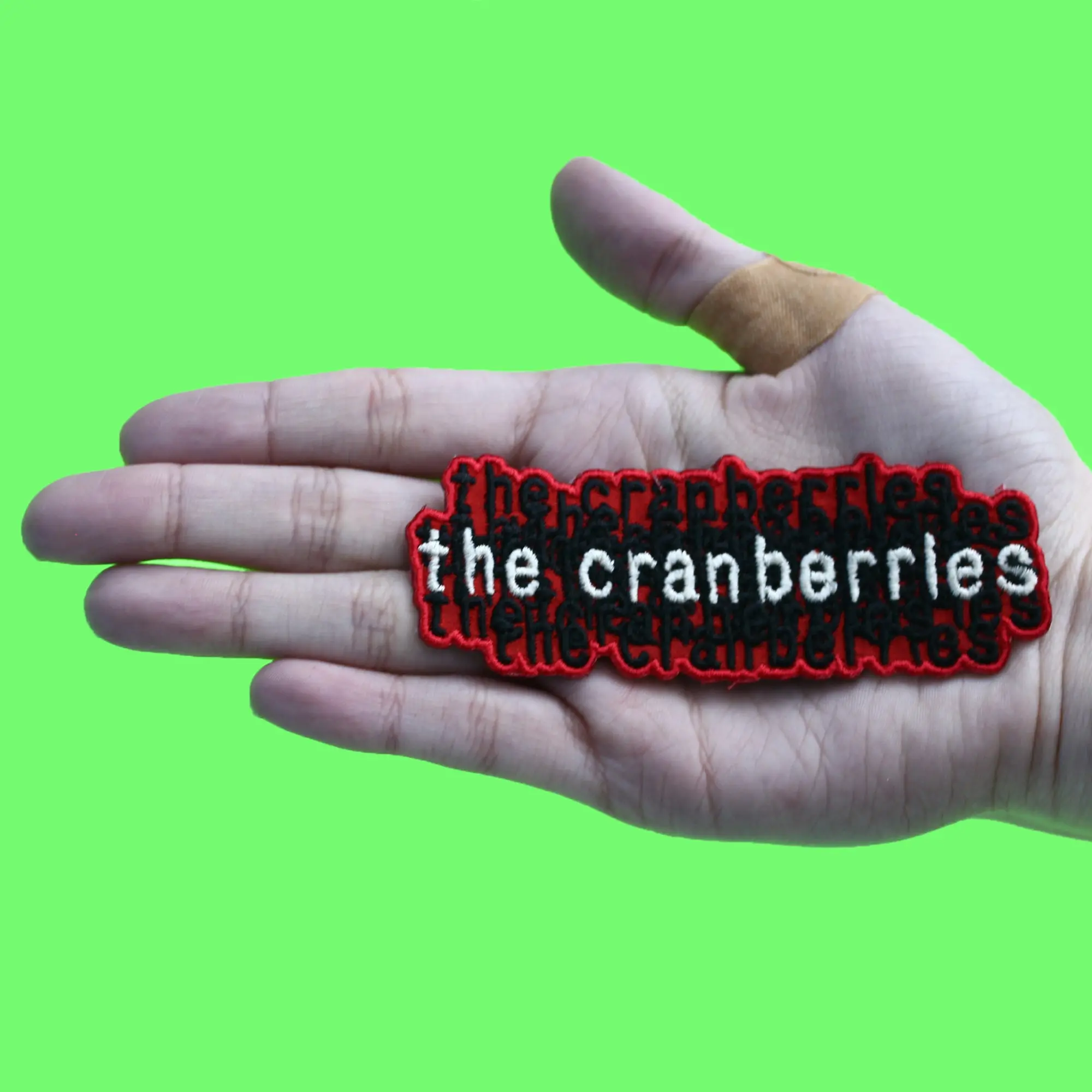 The Cranberries Band Patch Stacked Script Logo Embroidered Iron On - Image 2