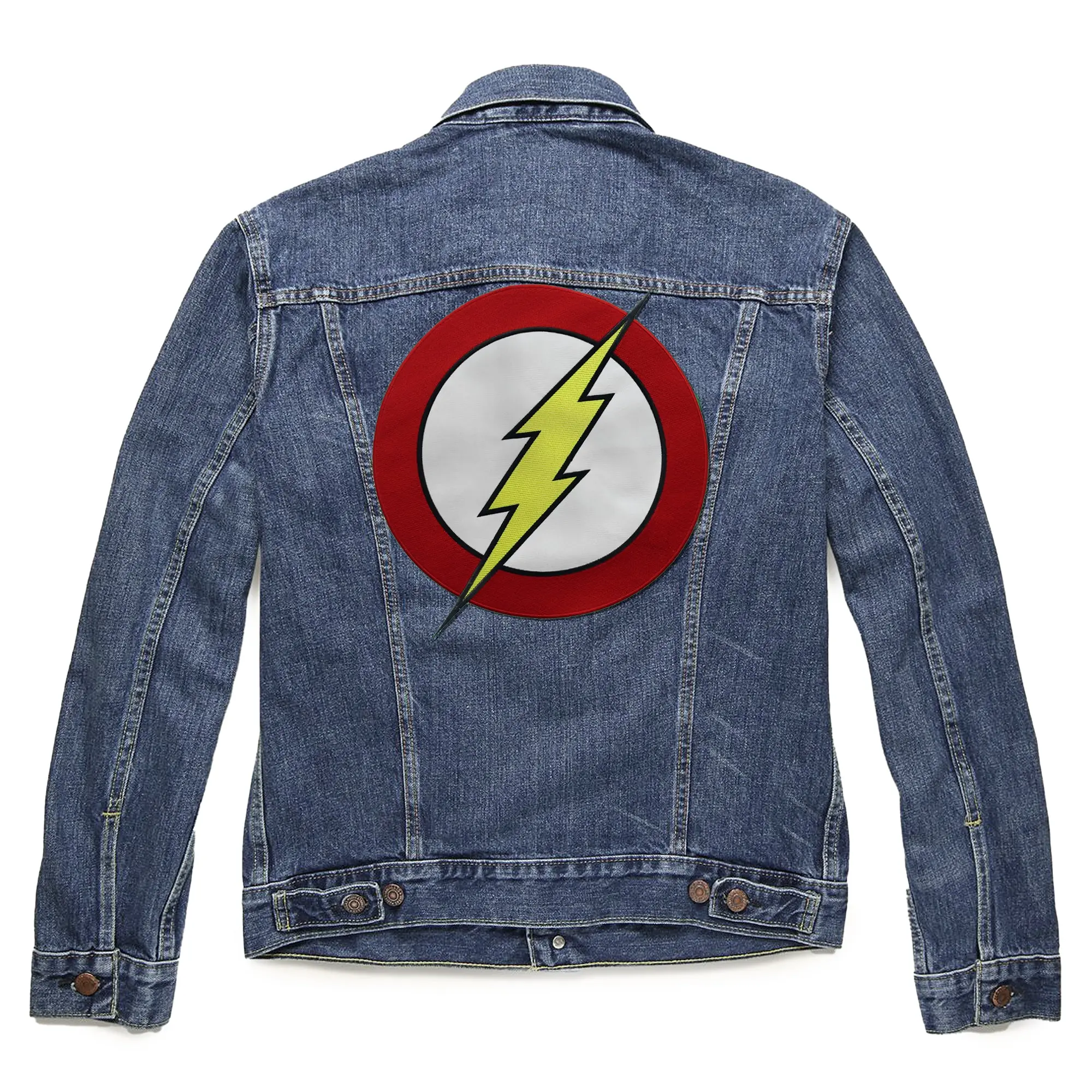 Official DC Comics Back Patch The Flash Logo Embroidered - XL Large - Image 2