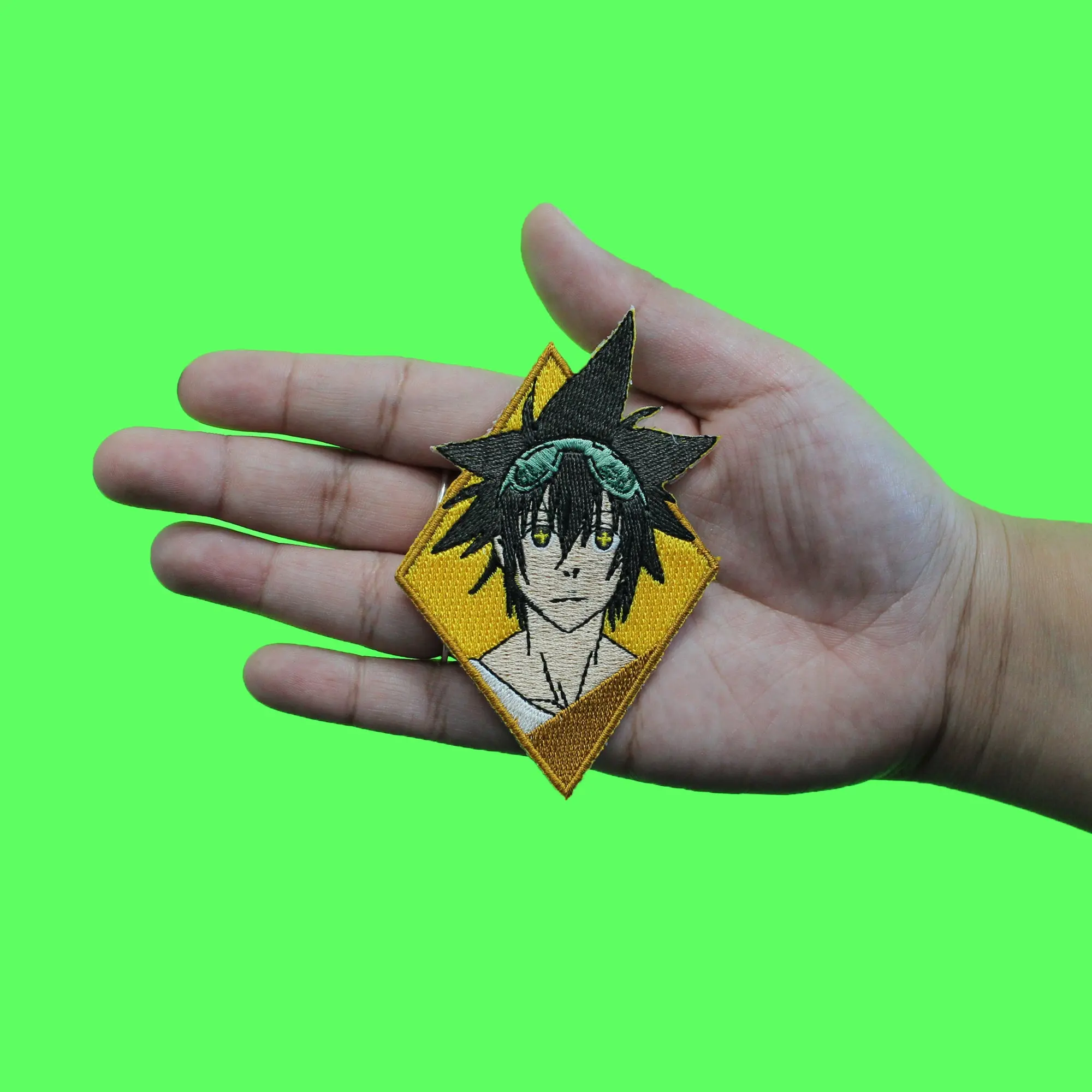 The God Of High School Jin Patch Head Shot Yellow Dimond Embroidered Iron On - Image 2