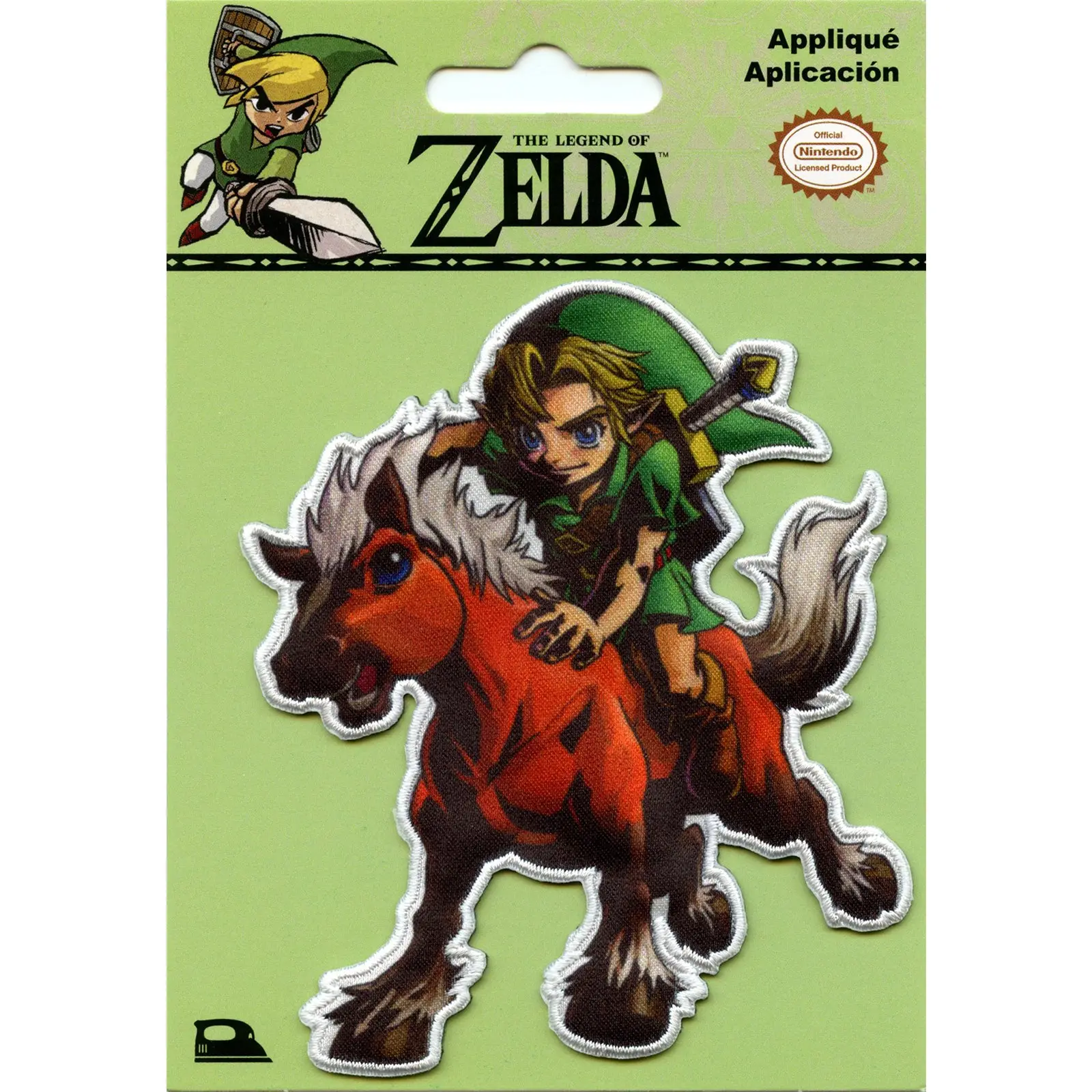The Legend of Zelda Link Riding Horse Iron On Patch - Image 2