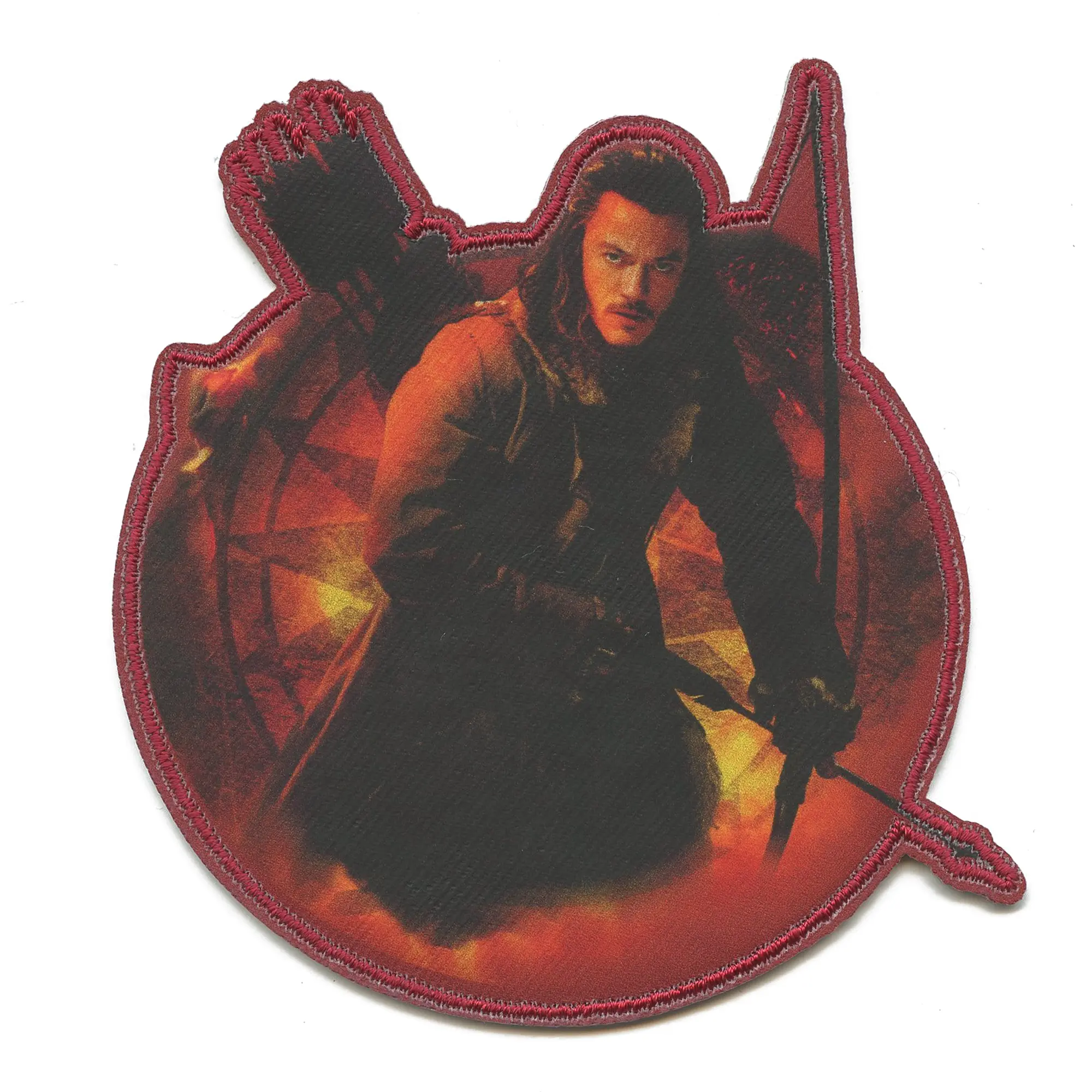 The Lord Of The Rings Patch Bard Fighting Pose Sublimated Iron On